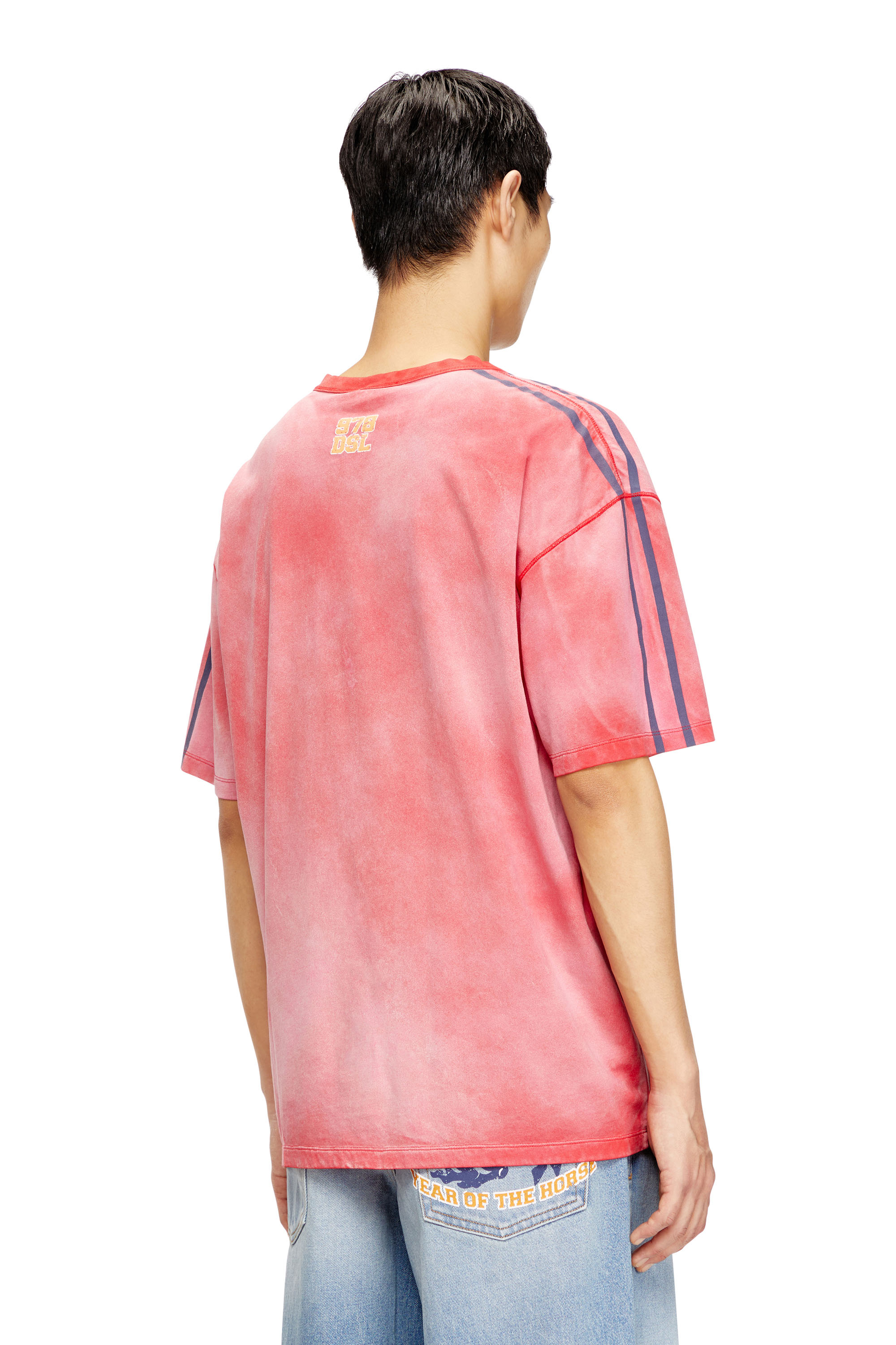 Diesel - CL-T-BOXT-HORSE, Herren Baumwoll-T-Shirt mit Pferde-Grafikdruck in Rot - 4