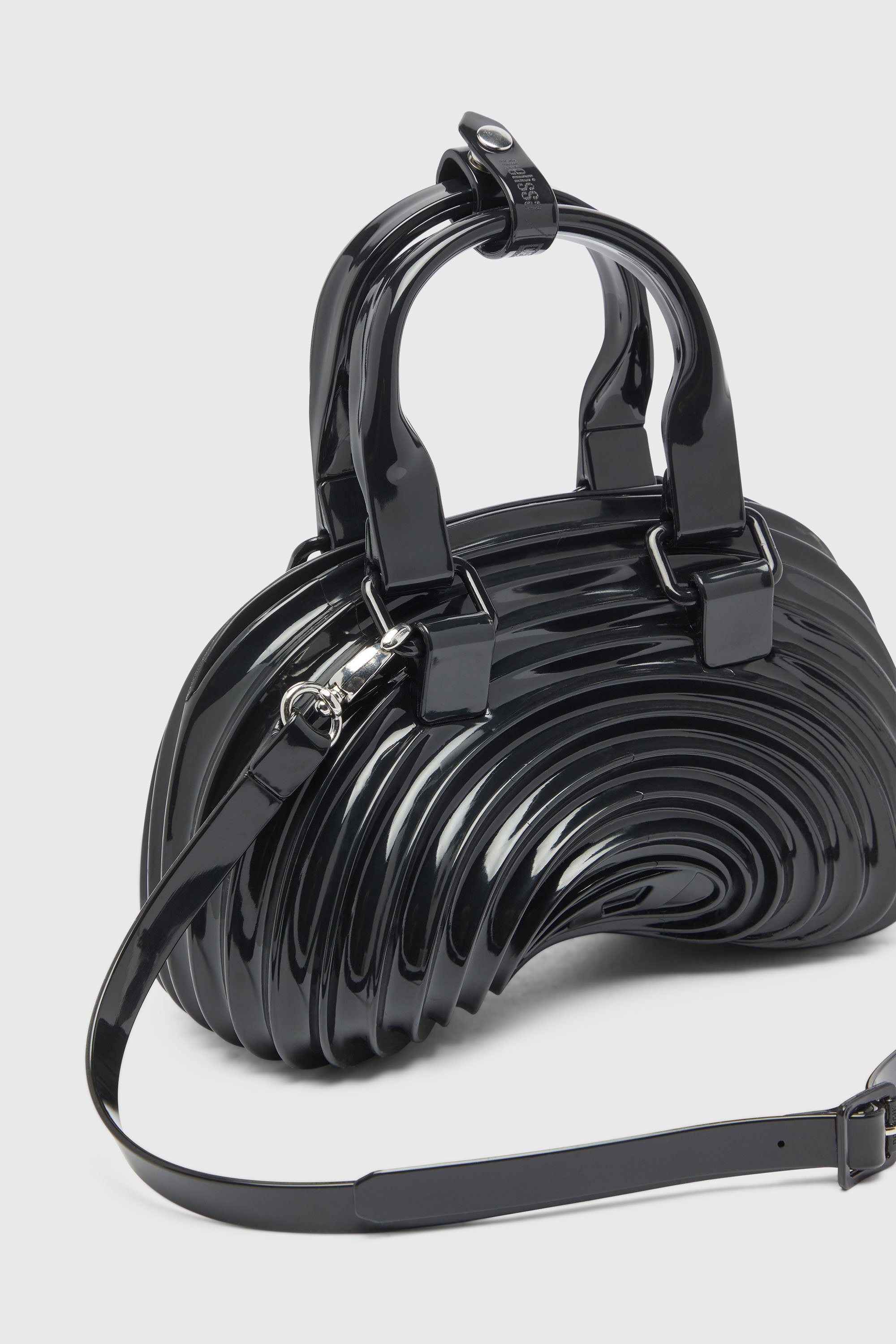 Diesel - MELISSA QUANTUM DOME, Damen Quantum Dome &ndash; Handtasche aus Melflex&reg; in Schwarz - 6