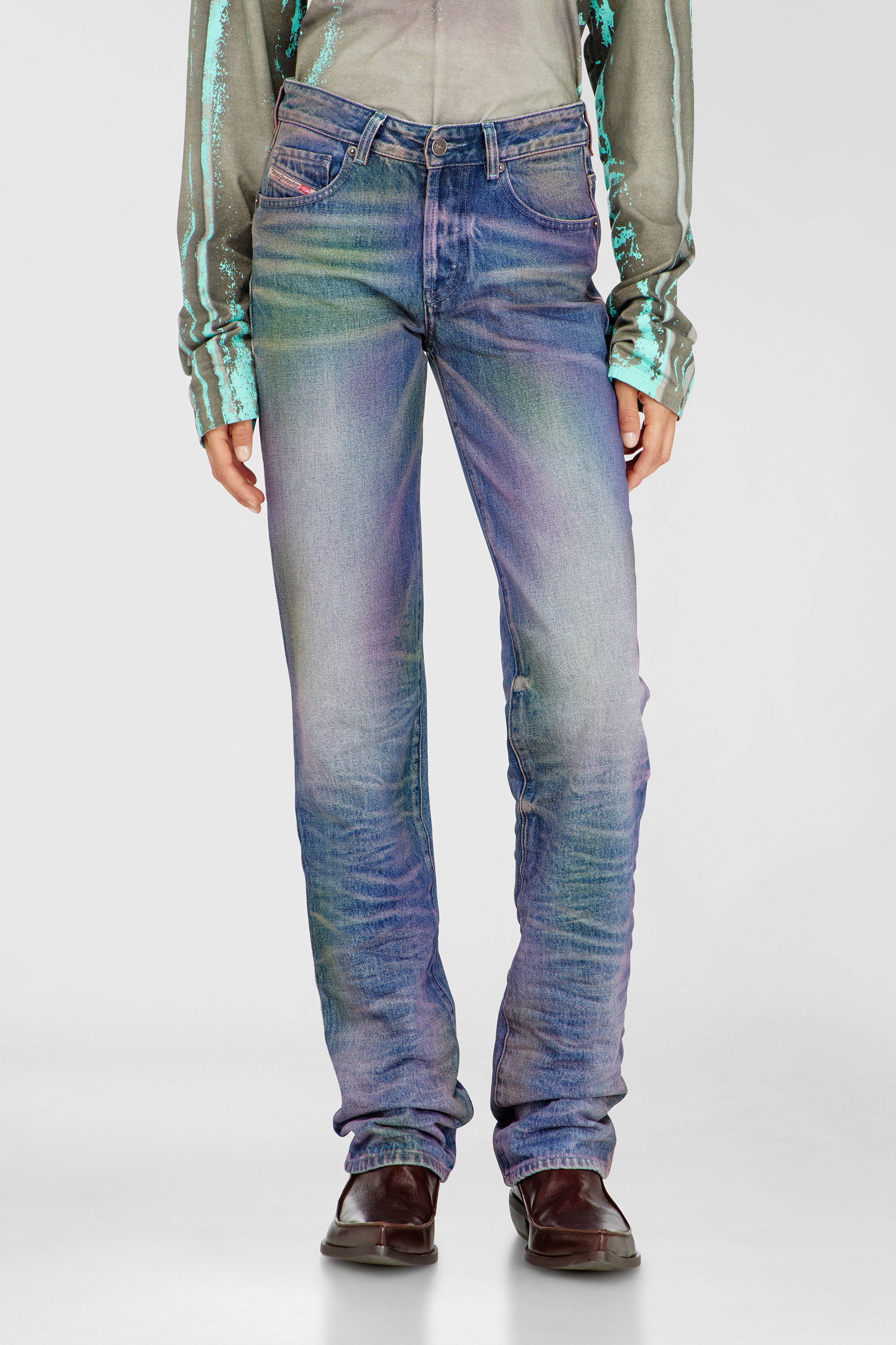 Diesel - Damen Regular Jeans D-Lie 007FW, Bunt/Blau - 4