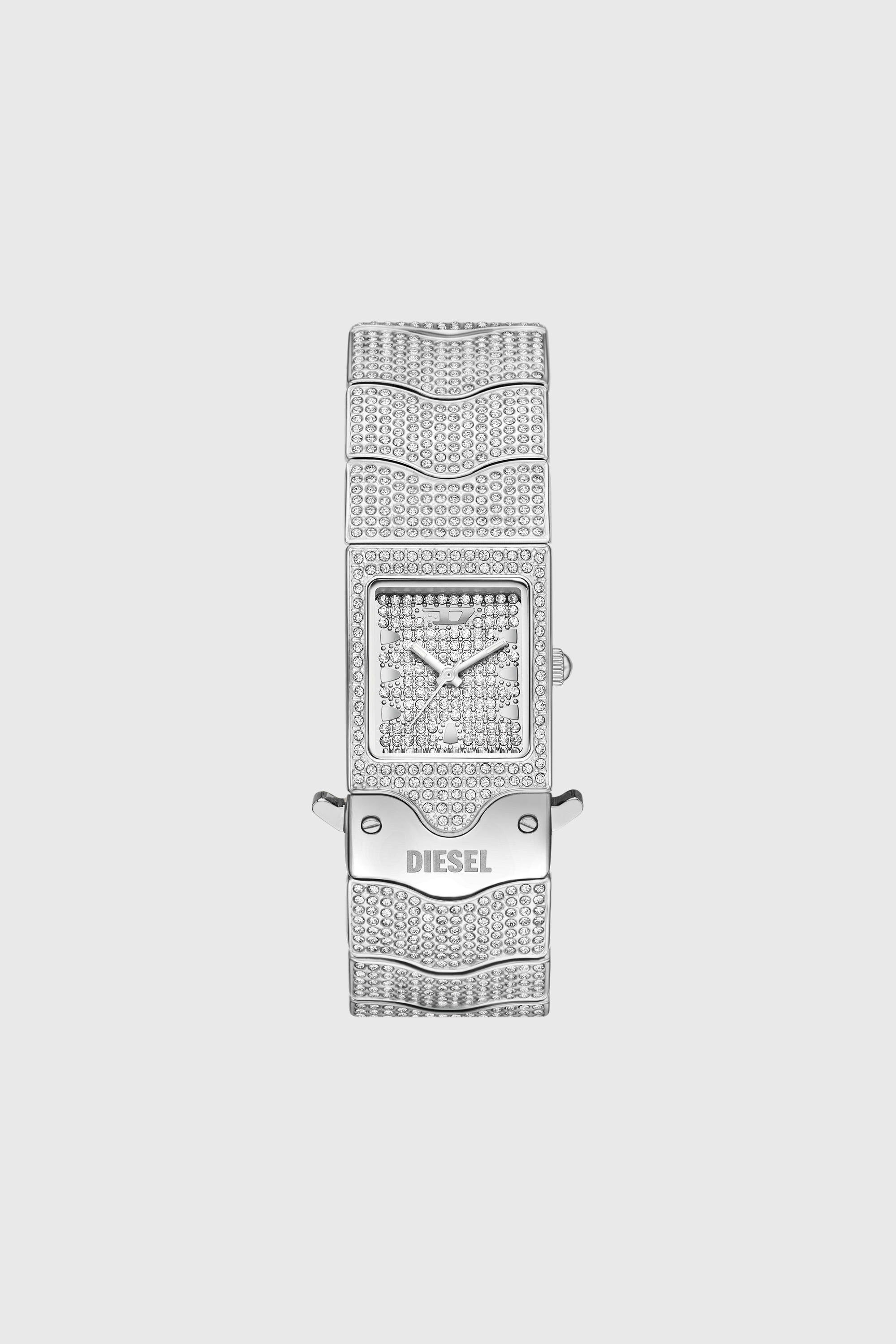 Diesel - DZ2247 WATCH, Herren Closer Limited Edition Uhr aus Edelstahl mit Pav&eacute;-Besatz in Silber - 1