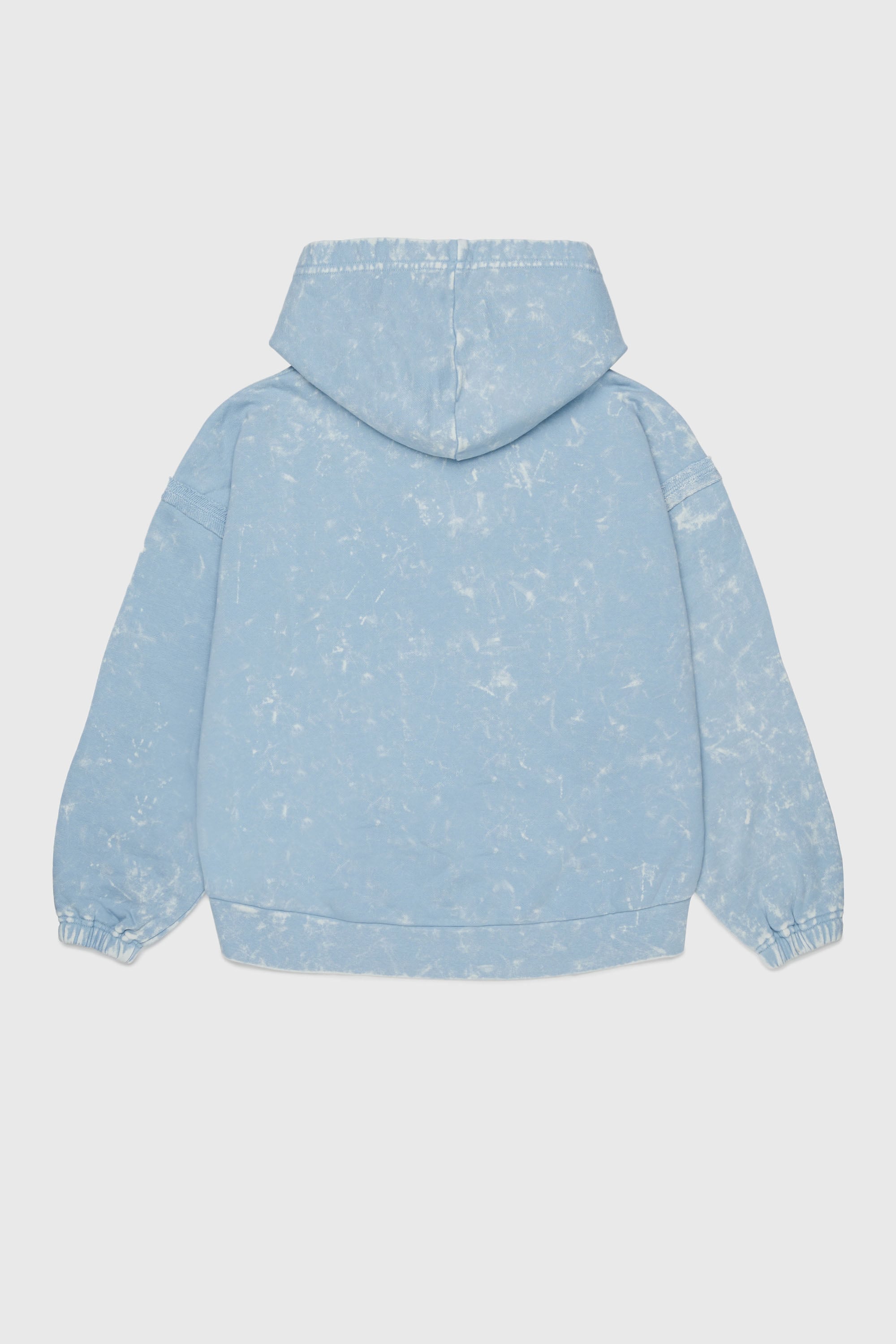 Diesel - SLOXY, Damen Kapuzenpullover mit Tie-dye-Effekt und Rainbow-Logo in Hellblau - 2