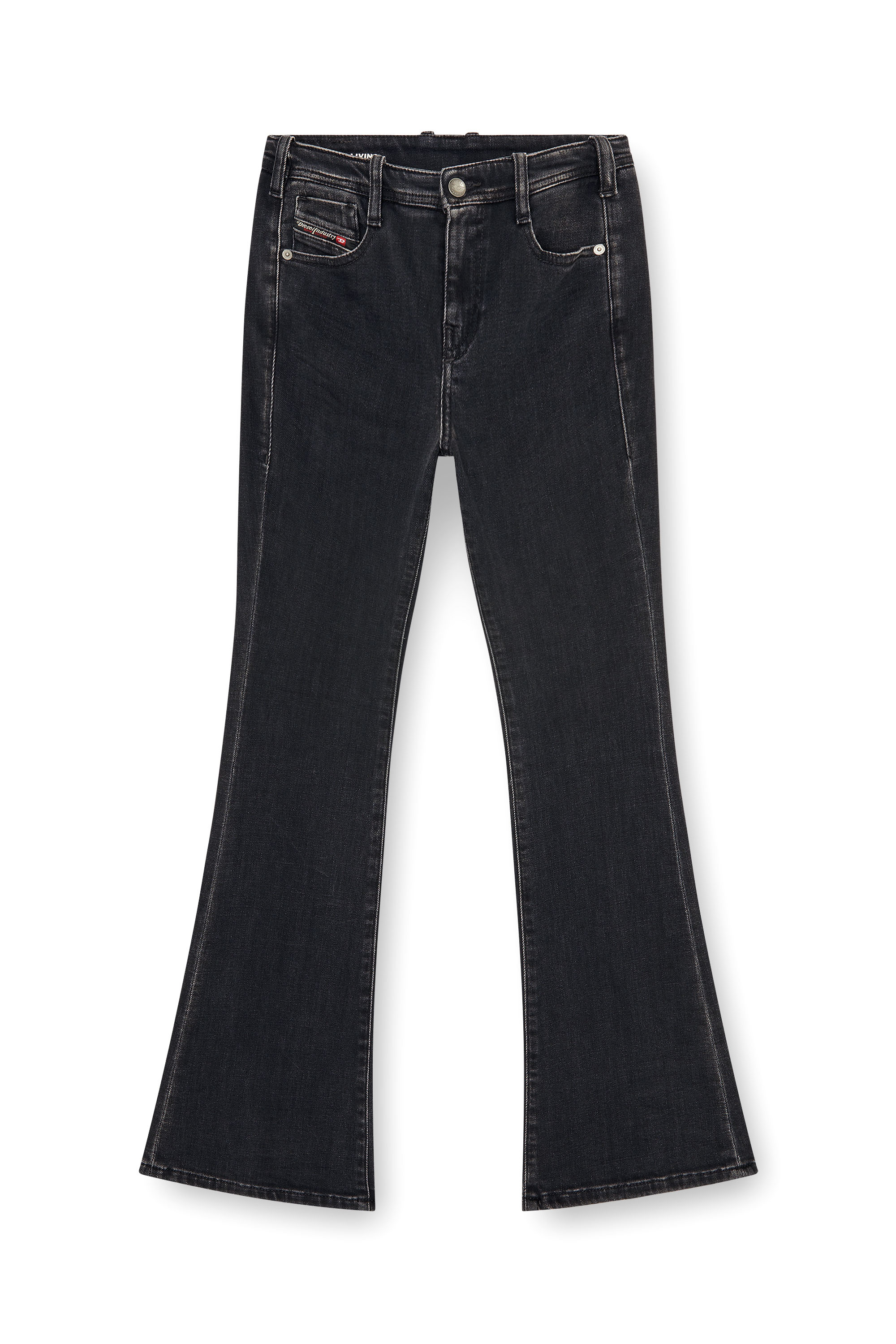 Diesel - Damen Bootcut Jeans 1969 D-Ebbey 09P75, Schwarz/Dunkelgrau - 3