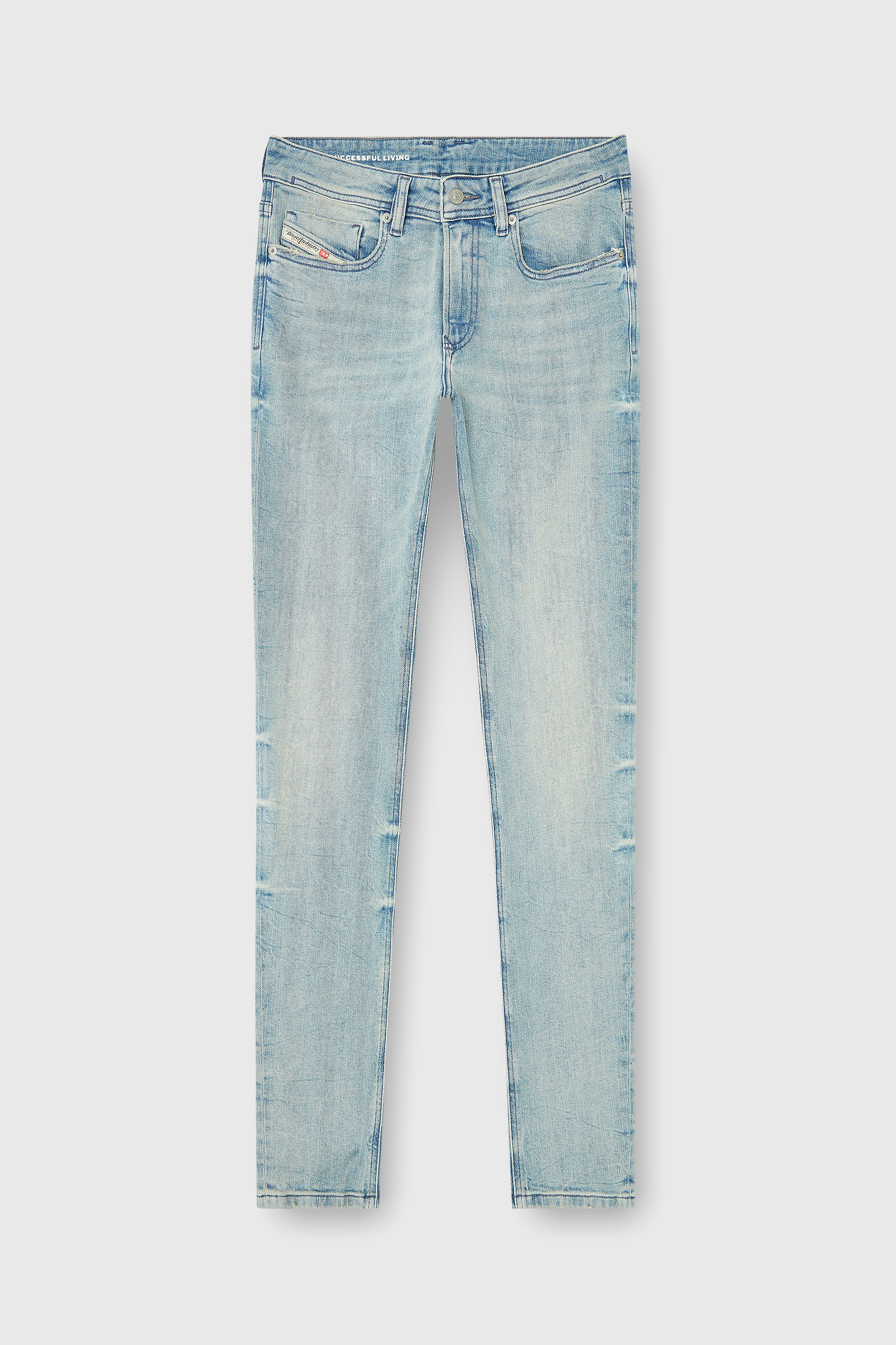Diesel - Man's Skinny Jeans 1979 Sleenker 0KBBF, Light Blue - 2