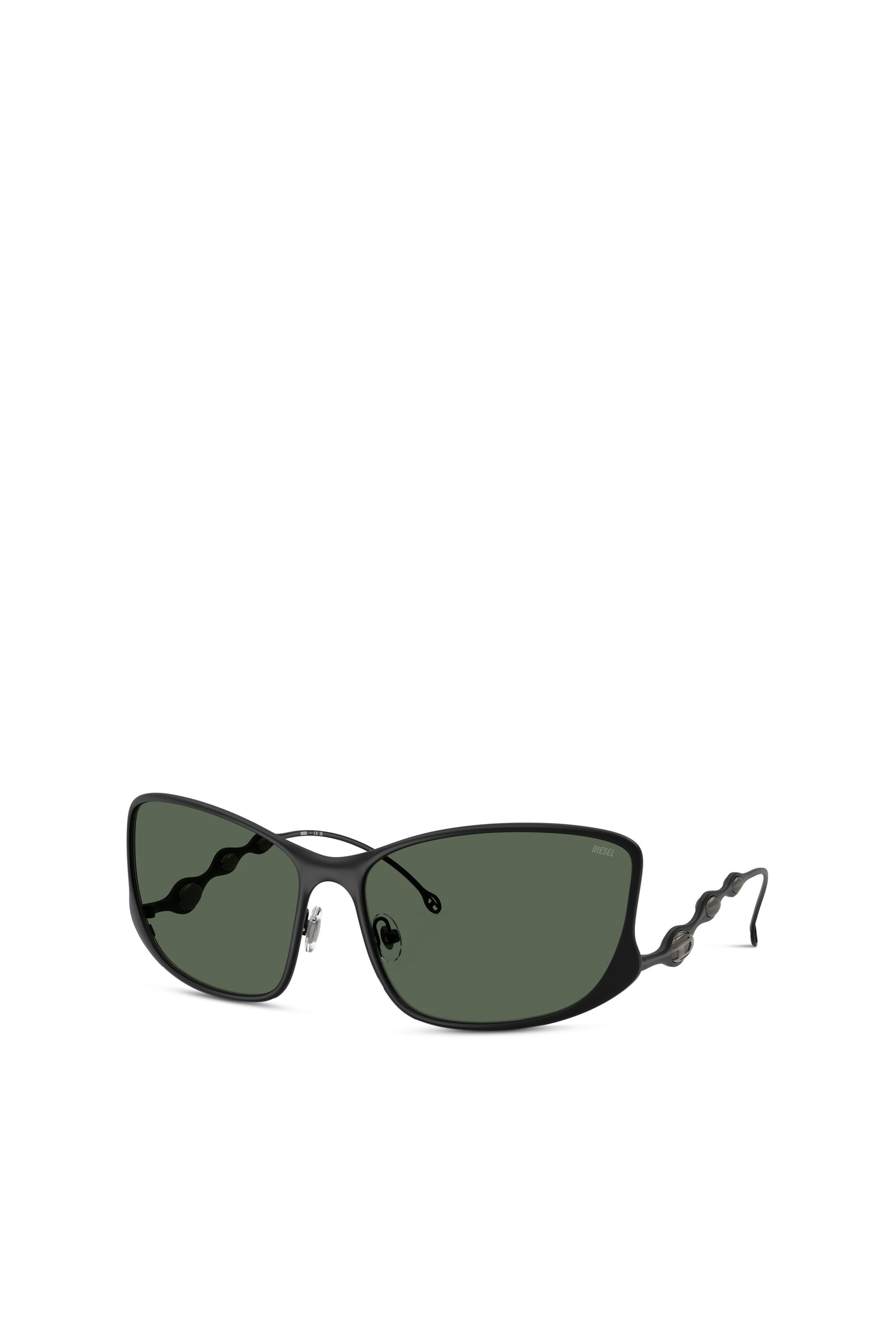 Diesel - 0DL1013, Unisex's Rectangle sunglasses in Dark Green - 4