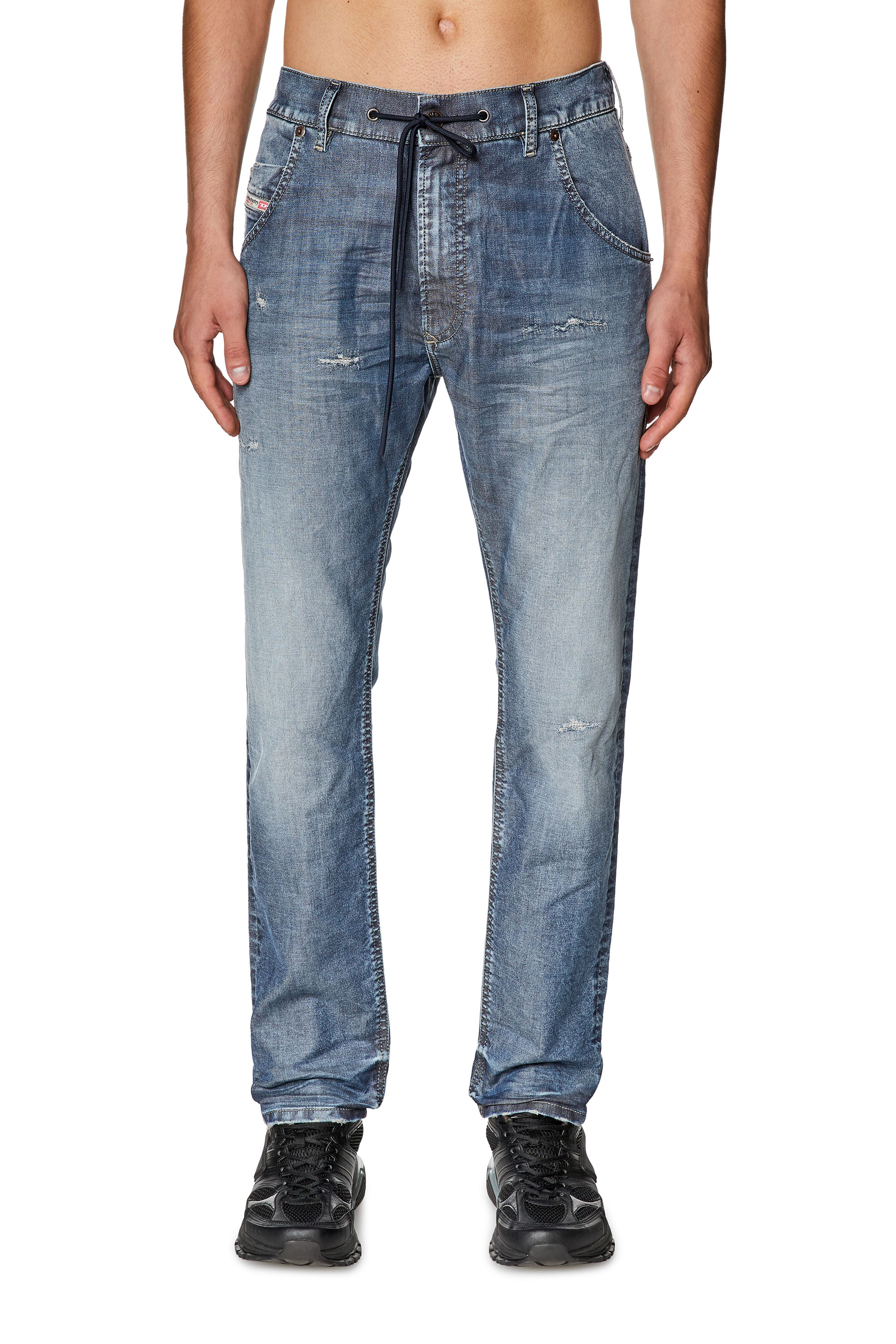 Diesel - Krooley JoggJeans® E9H13 Tapered, Mittelblau - Image 1