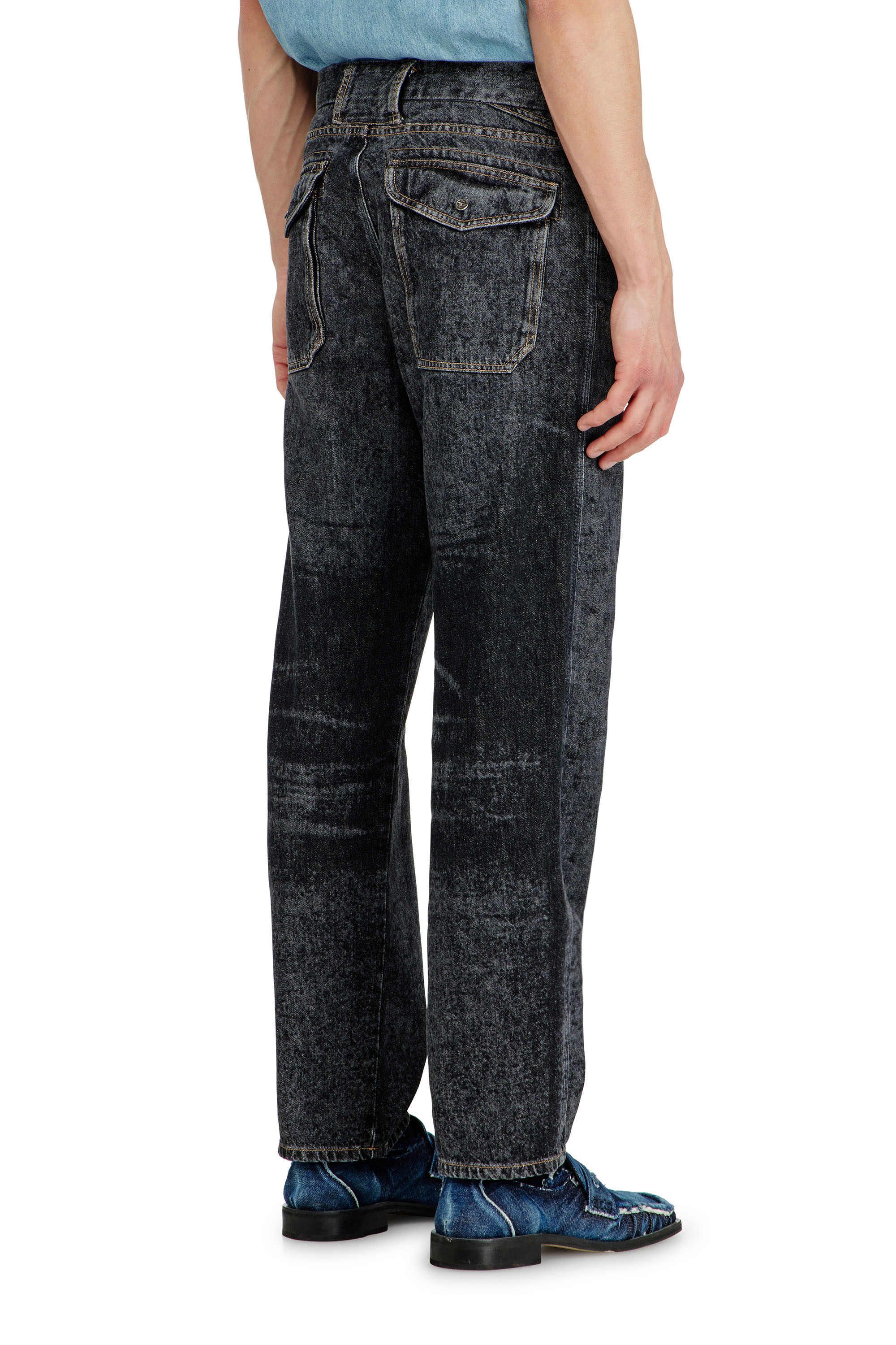 Diesel - Herren Relaxed Jeans D-Marcus 09Q24, Schwarz/Dunkelgrau - 5