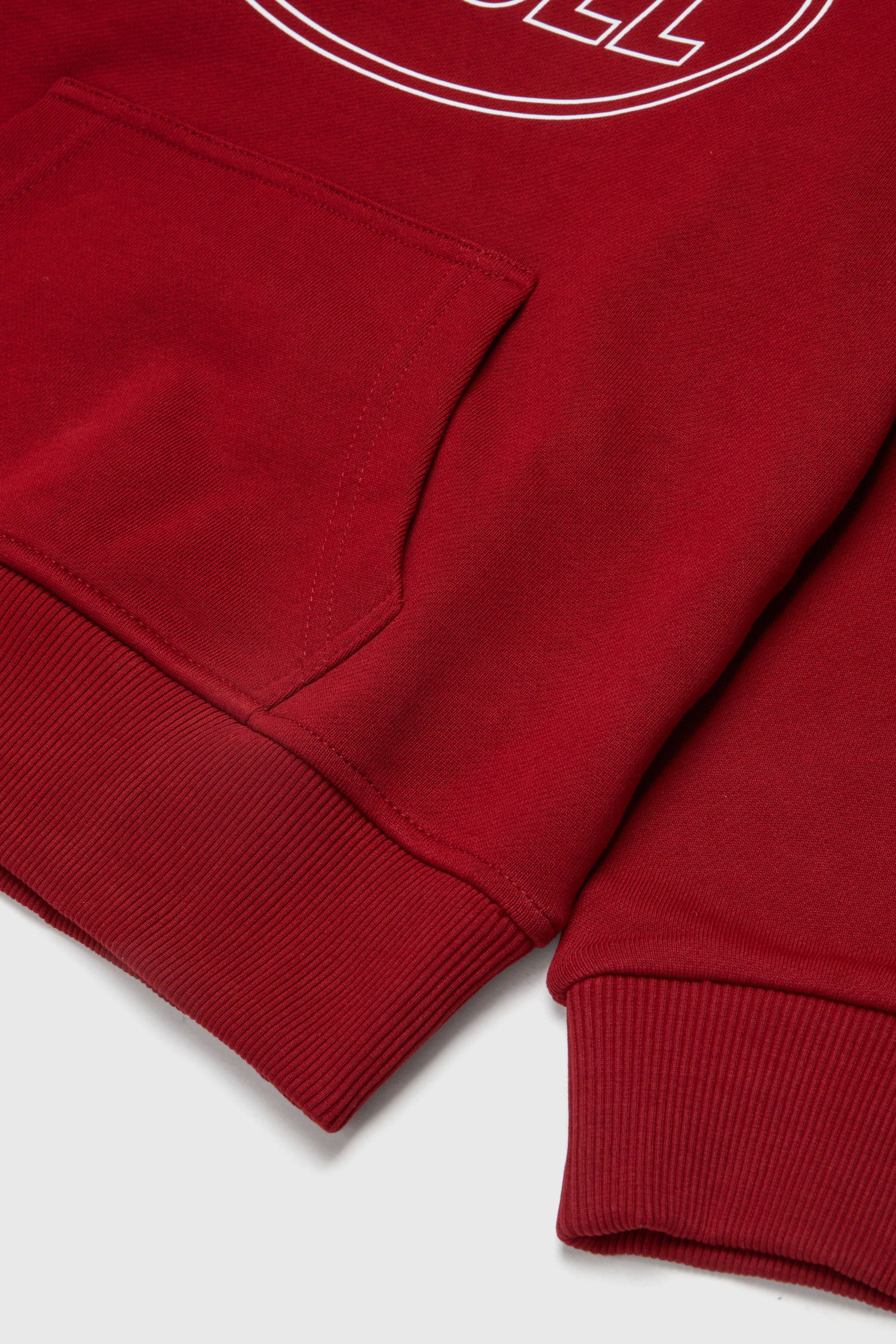 Diesel - SCIRCLEHOOD OVER, Herren Hoodie mit Diesel-Logoprint in Rot - 4