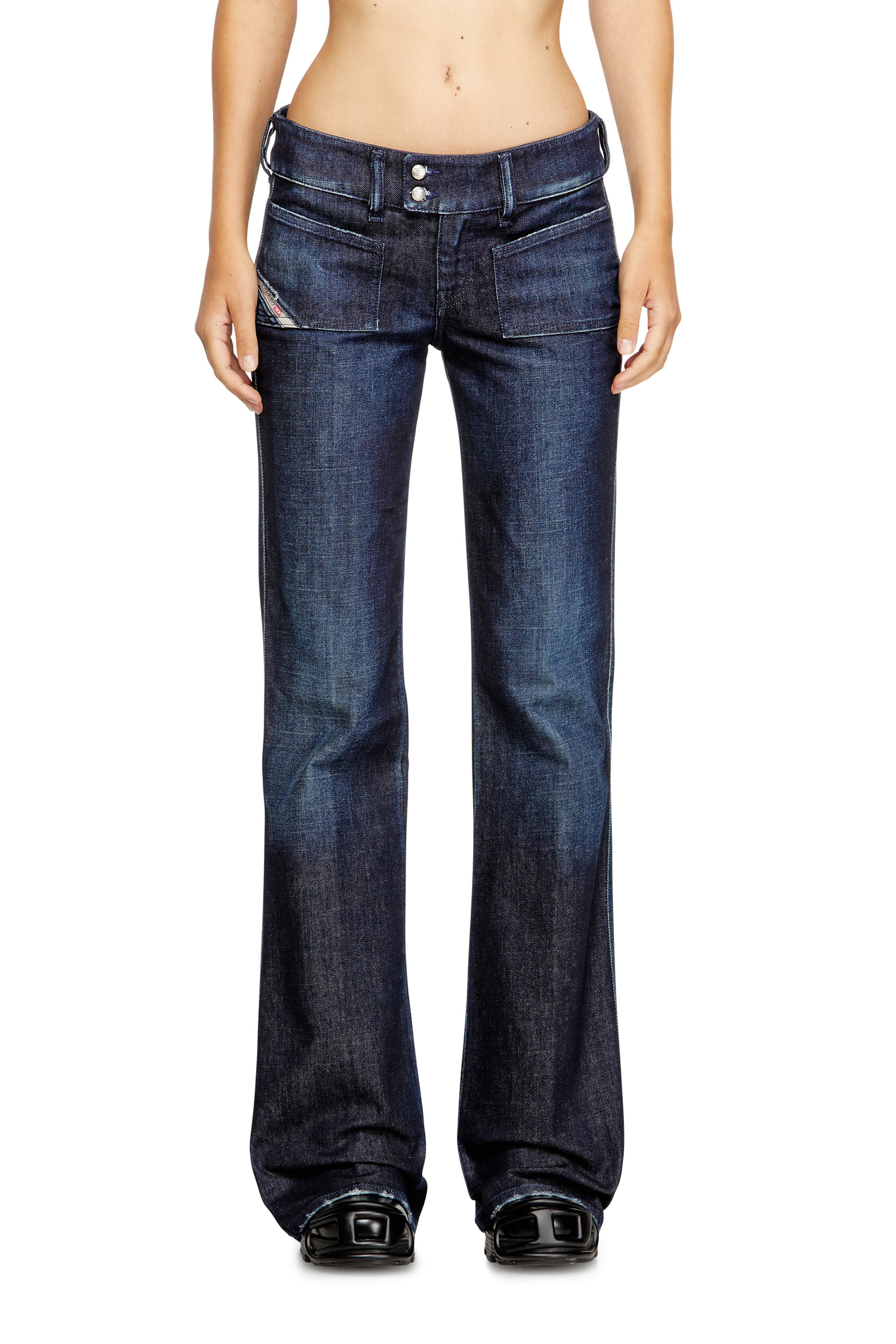 Diesel - Damen Bootcut Jeans D-Hush 09M19, Dunkelblau - 1