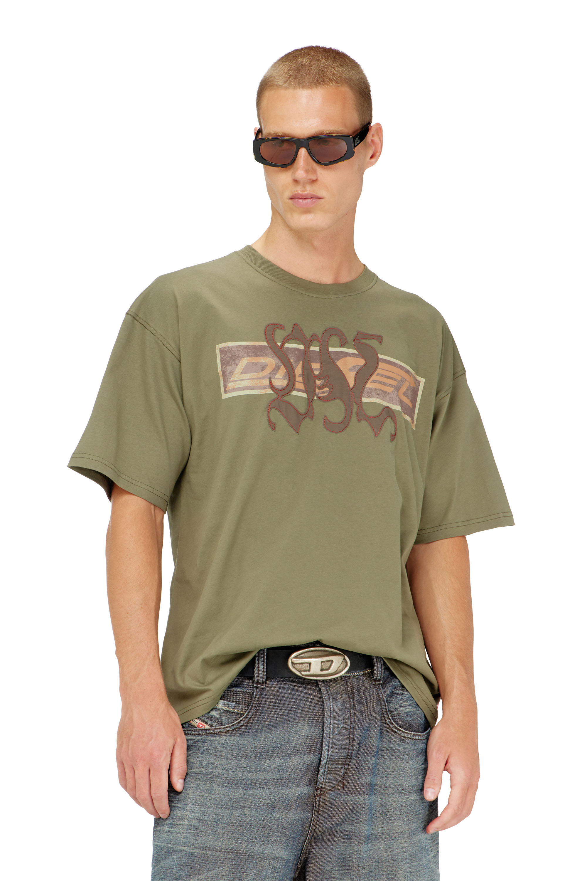 Diesel - T-BOXT-AA17, Herren T-shirt mit printed Graphic und patches in null - 3