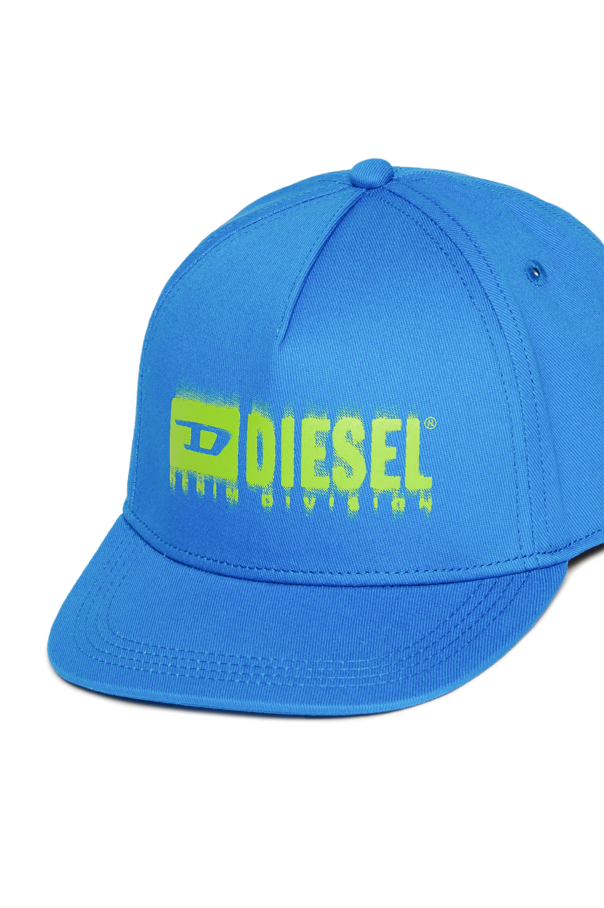 Diesel - FPRITTIL, Unisex Basecap mit verschmiertem Logo in Blau - 3