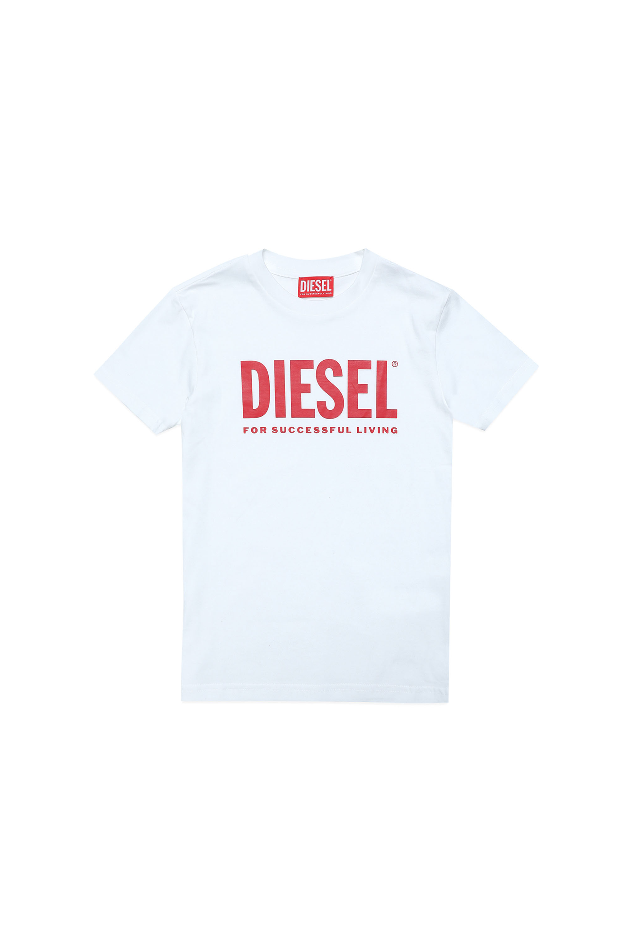 Diesel - TJUSTLOGO, Weiss/Rot - Image 1