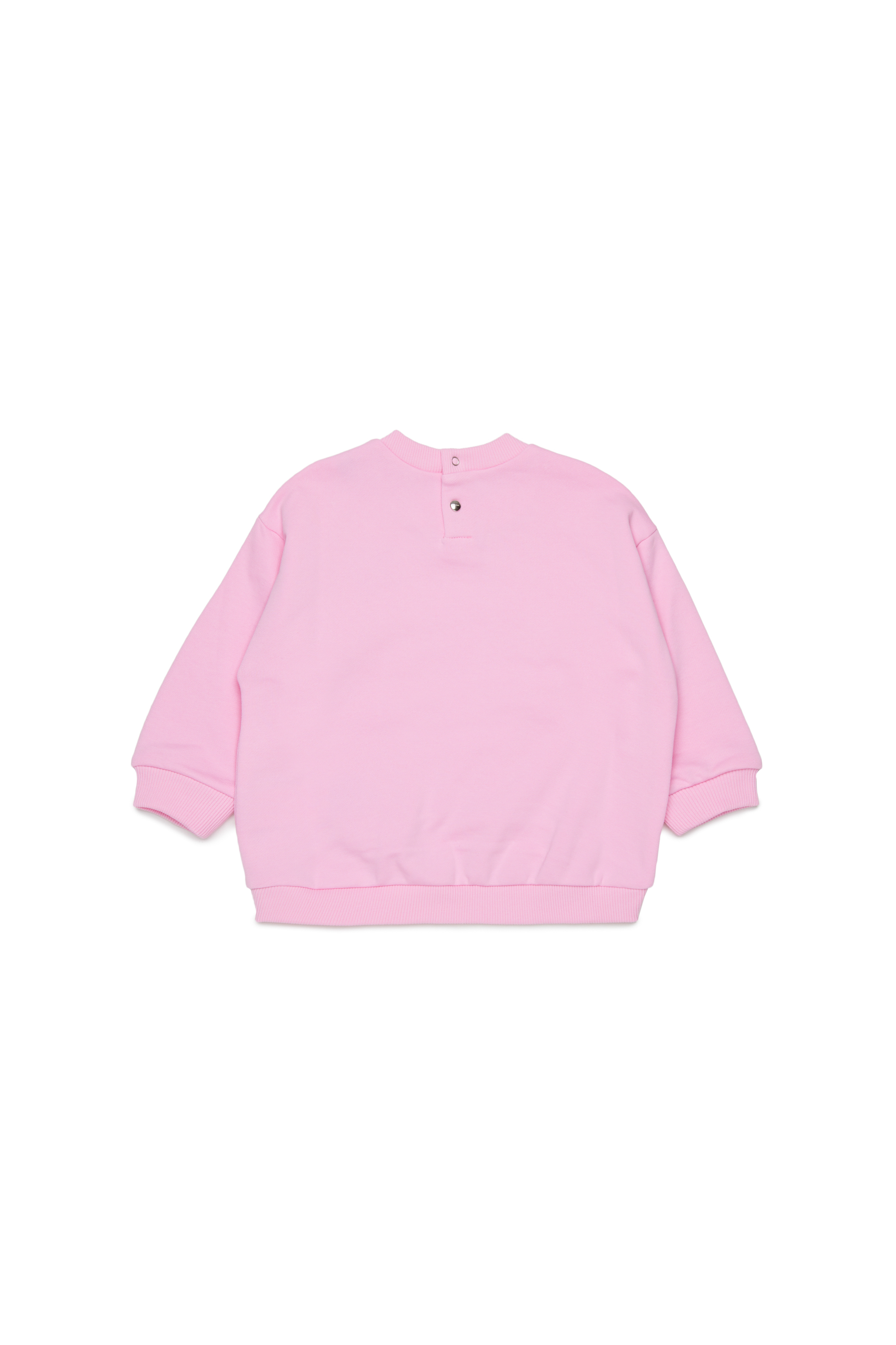 Diesel - SROSEB, Woman's Cotton sweatshirt with rose print in Pink - 2