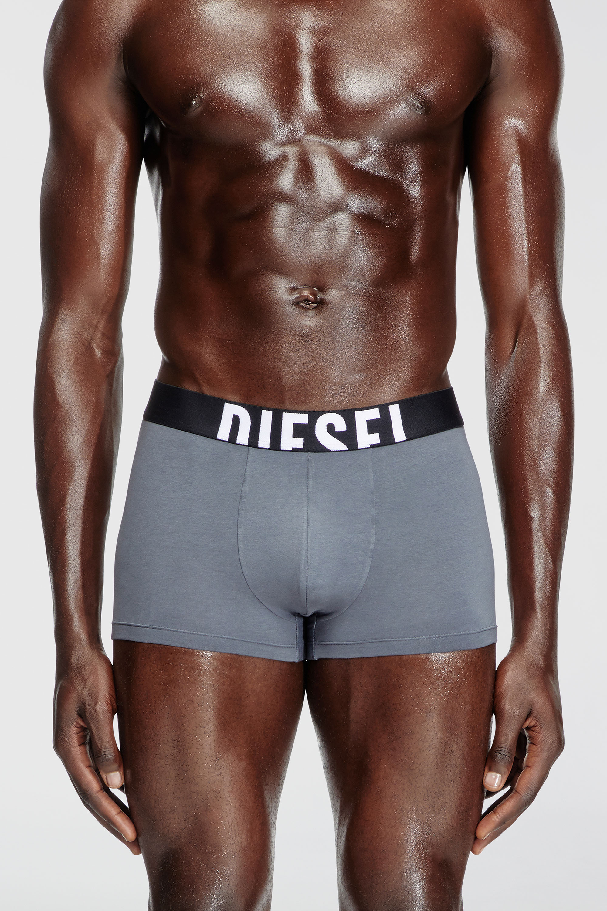 Diesel - DAMIEN-D-POP-3PACK-40, Herren Retropants im Dreierpack aus Baumwollstretch in Grau/Schwarz - 2