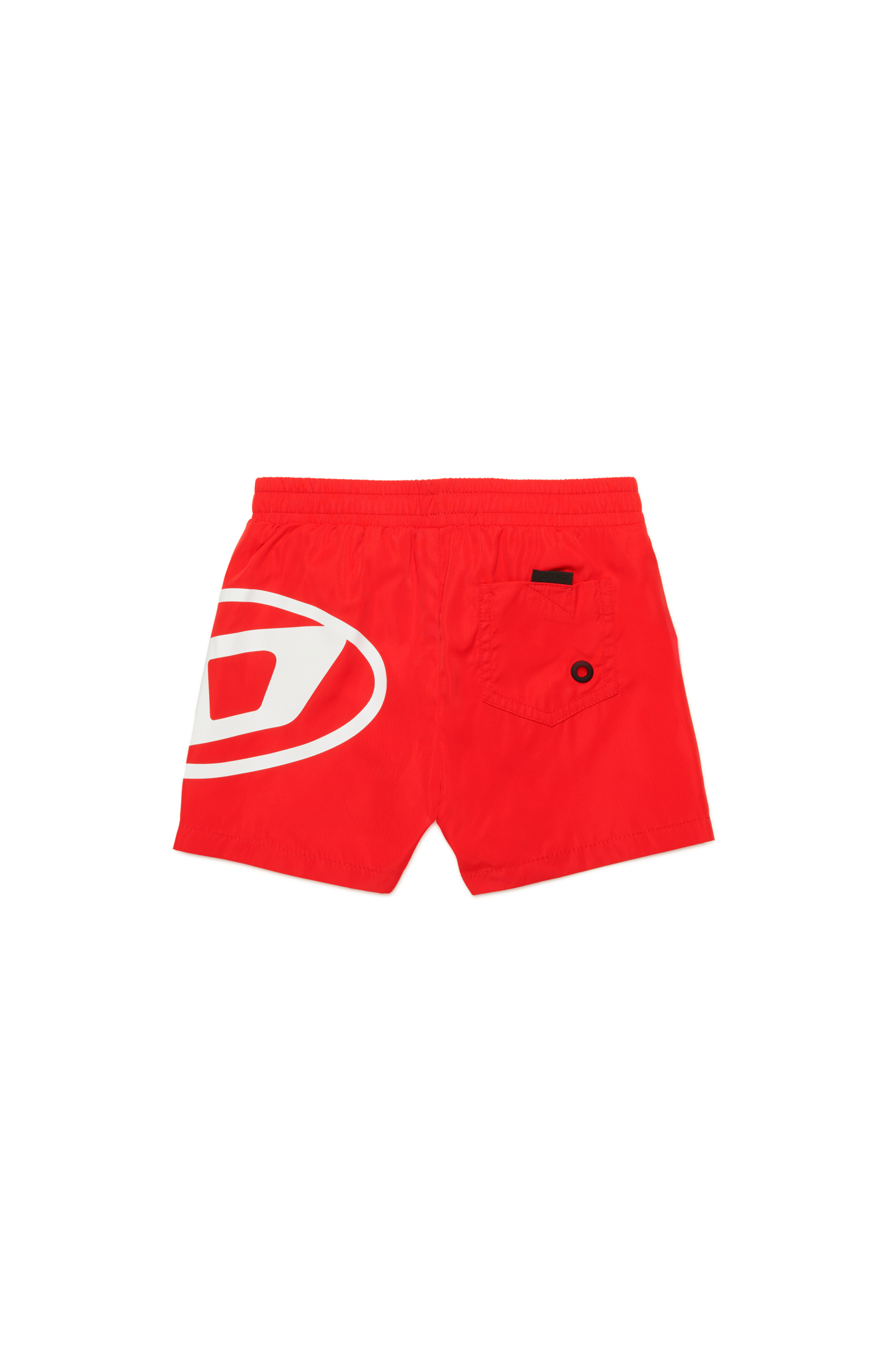 Diesel - MRULB, Herren Badeshorts mit Oval D-Print in Rot - 2