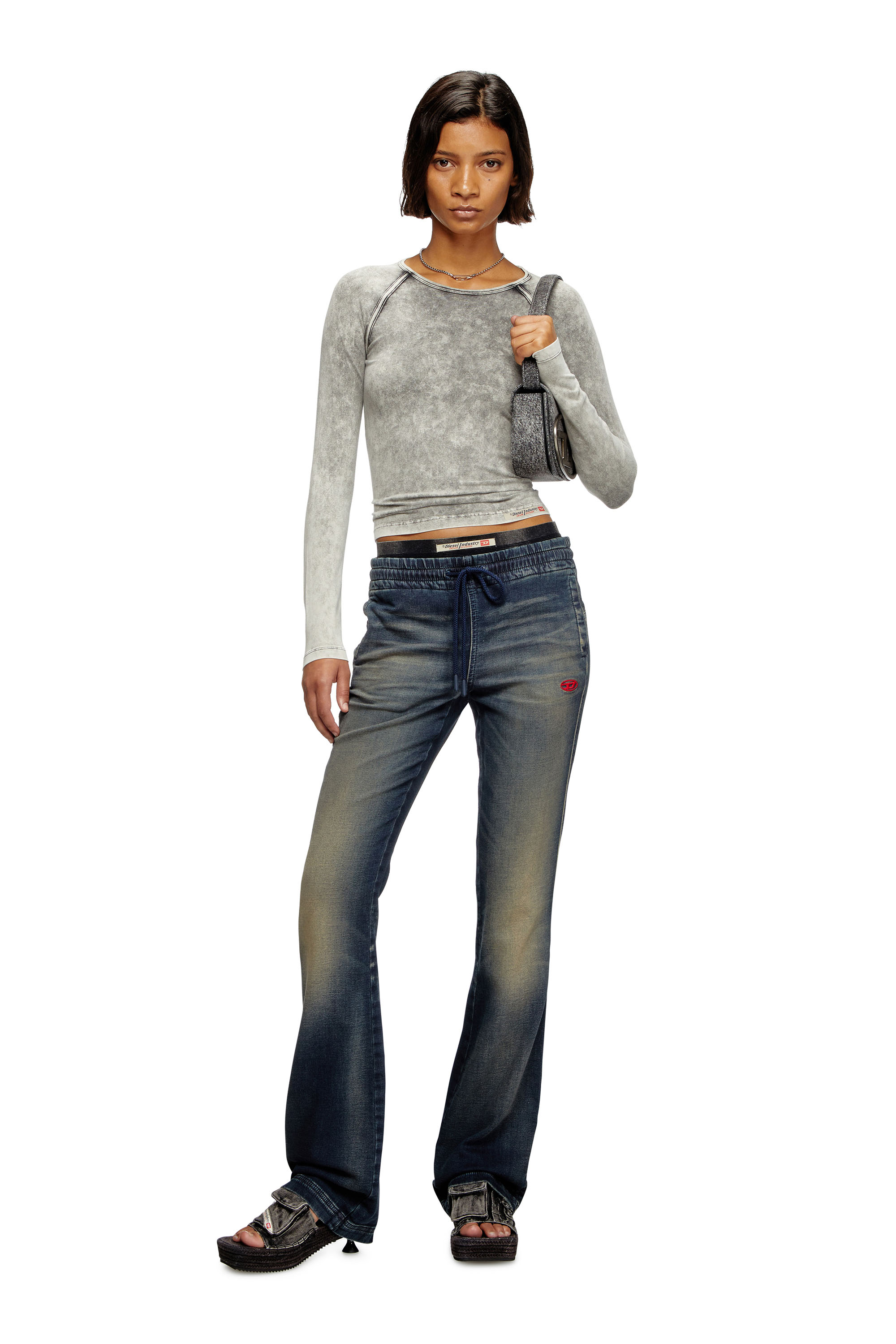 Diesel - Damen Bootcut 2069 D-Ebbey Joggjeans&reg; 068PM, Dunkelblau - 1