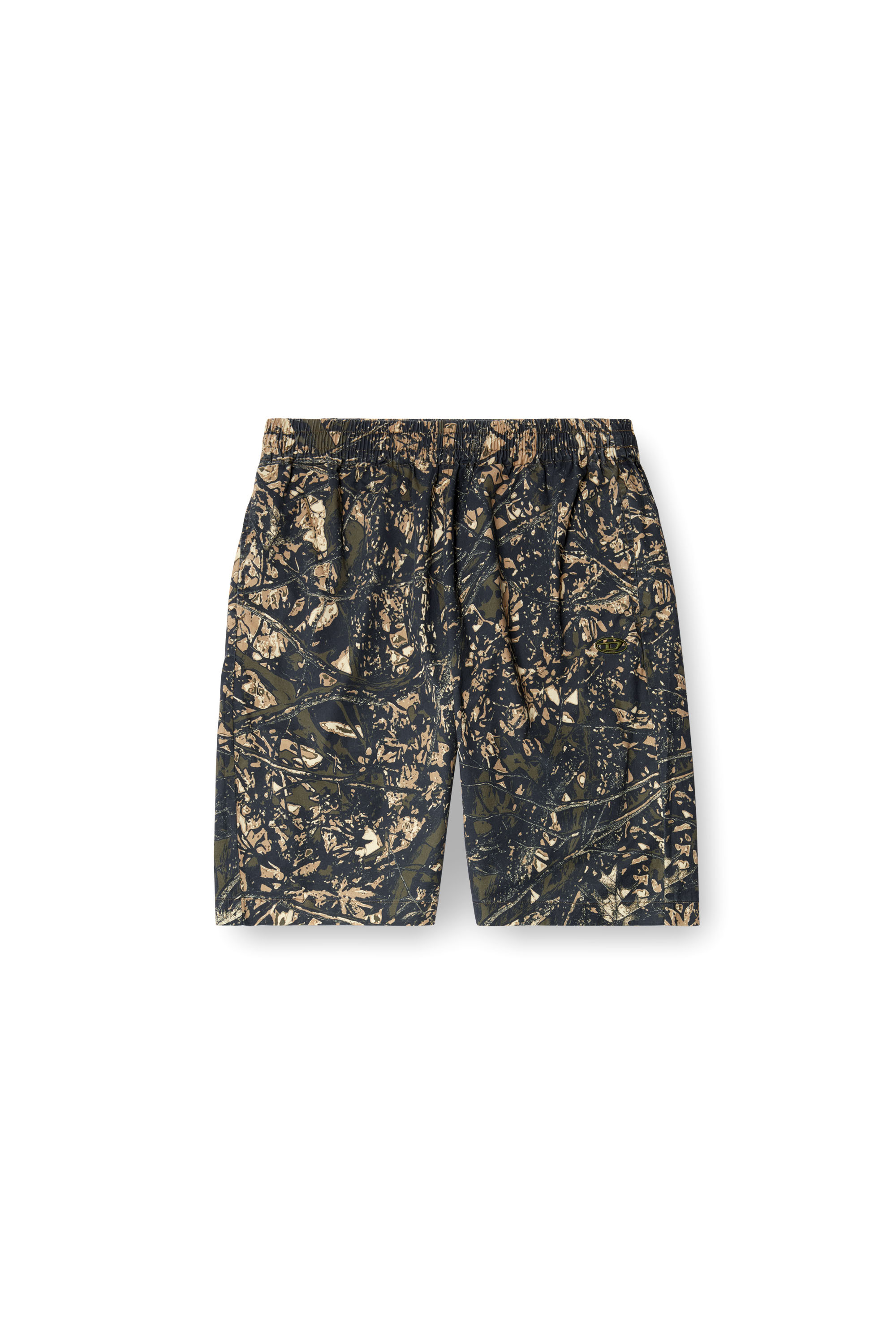 Diesel - P-OPWIK-C, Herren Knielange Shorts mit Camouflage-Print in Braun/Grün - 3