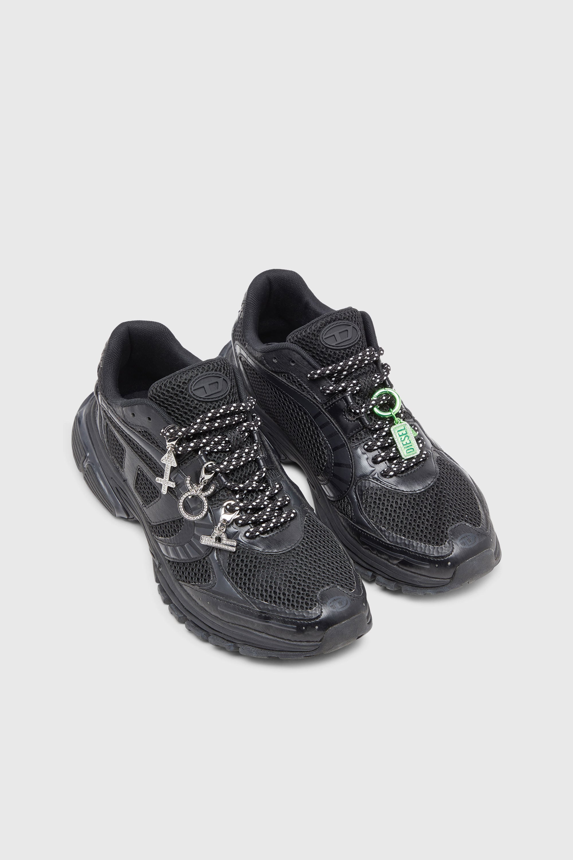 Diesel - S-PRO-V-DENSE LOW, Herren S-Pro-V-Dense-Sneakers aus Mesh mit Oval D-Logo in Schwarz - 7