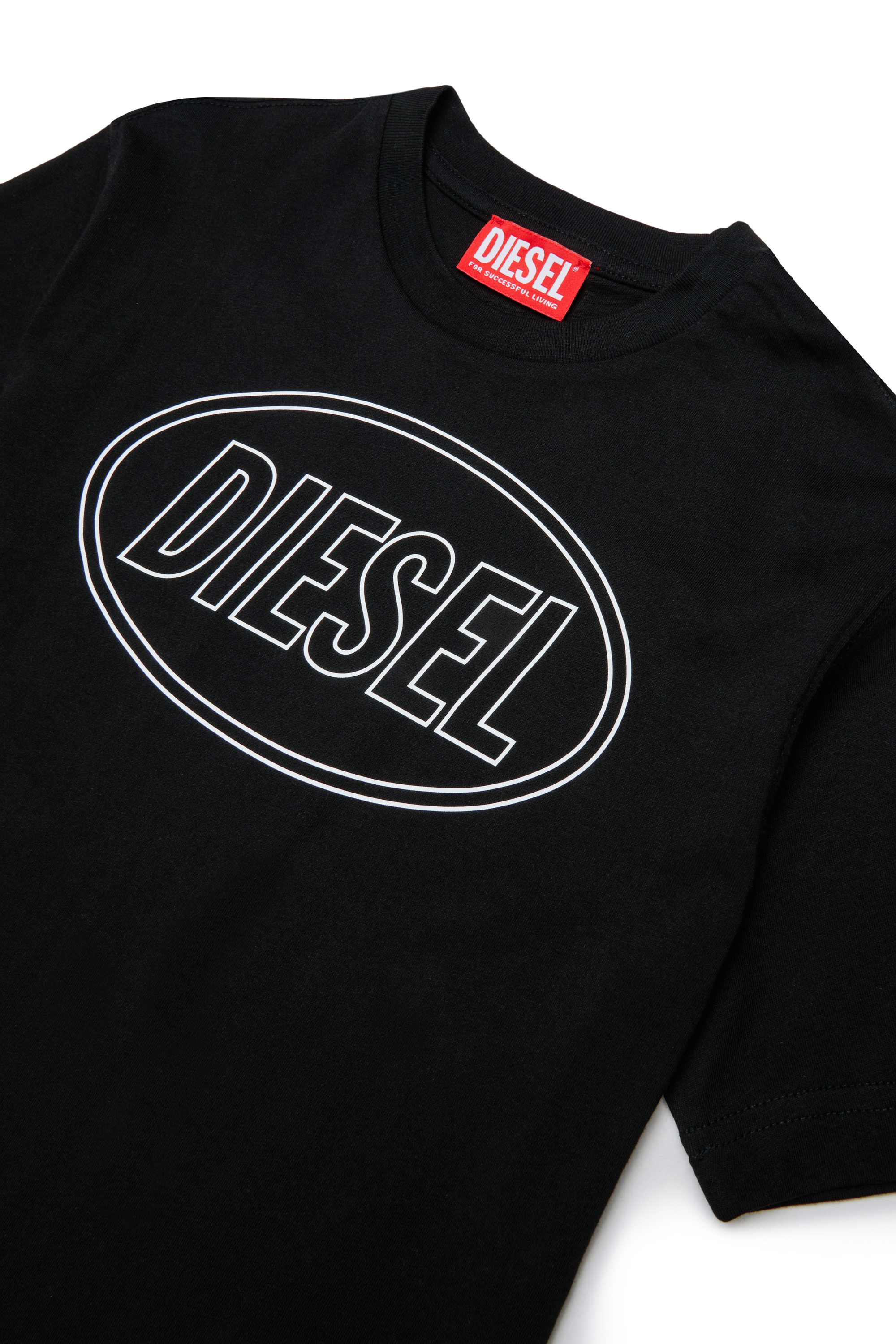Diesel - TCIRCLE OVER, Herren Baumwoll-T-Shirt mit Diesel-Print in Schwarz - 3