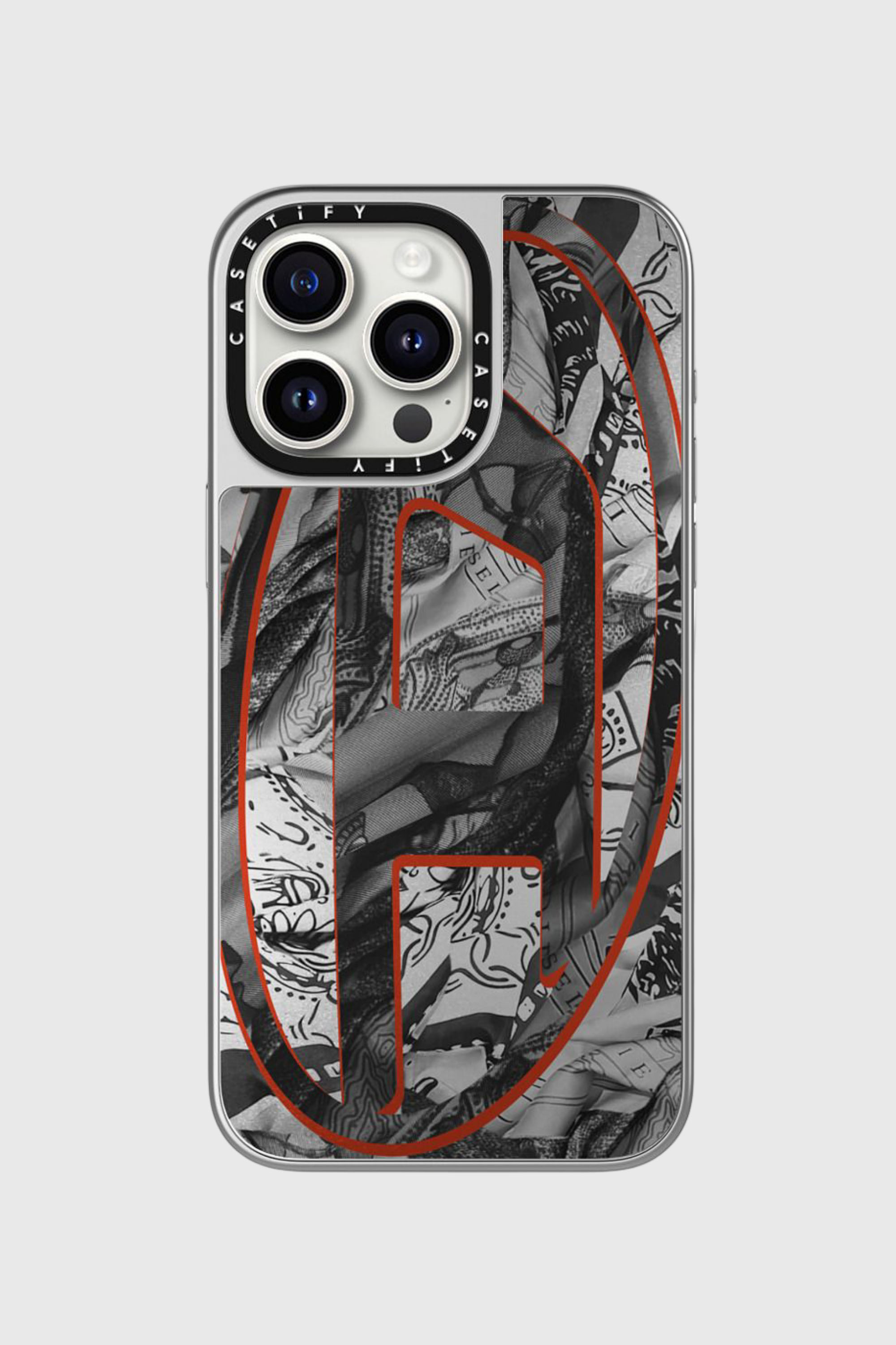 Diesel - 60337 CASETIFY MOULDED CASE, Unisex MagSafe Bandana-H&uuml;lle iPhone 15 Pro Max in Bunt/Schwarz - 3
