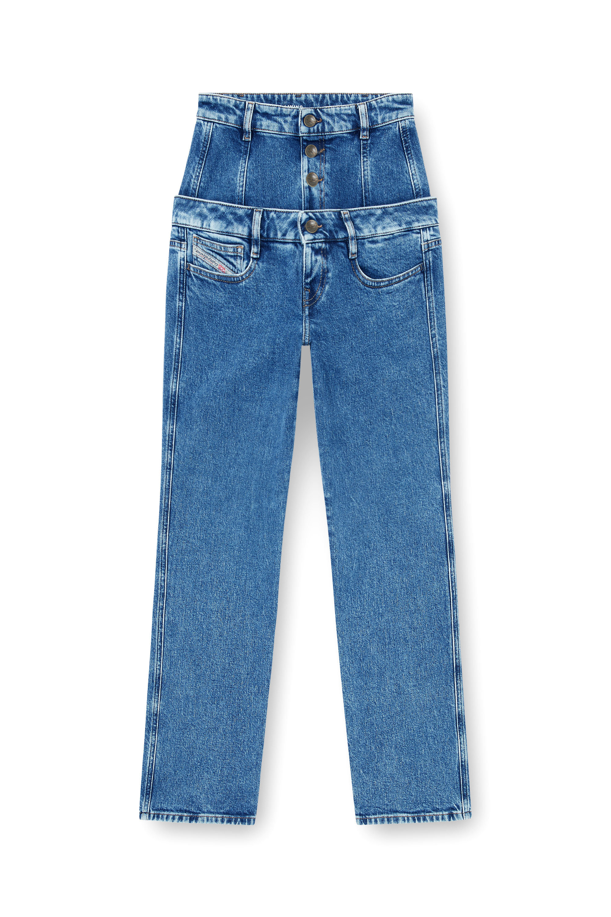 Diesel - Damen Slim Jeans D-Fynora 007EU, Mittelblau - 3