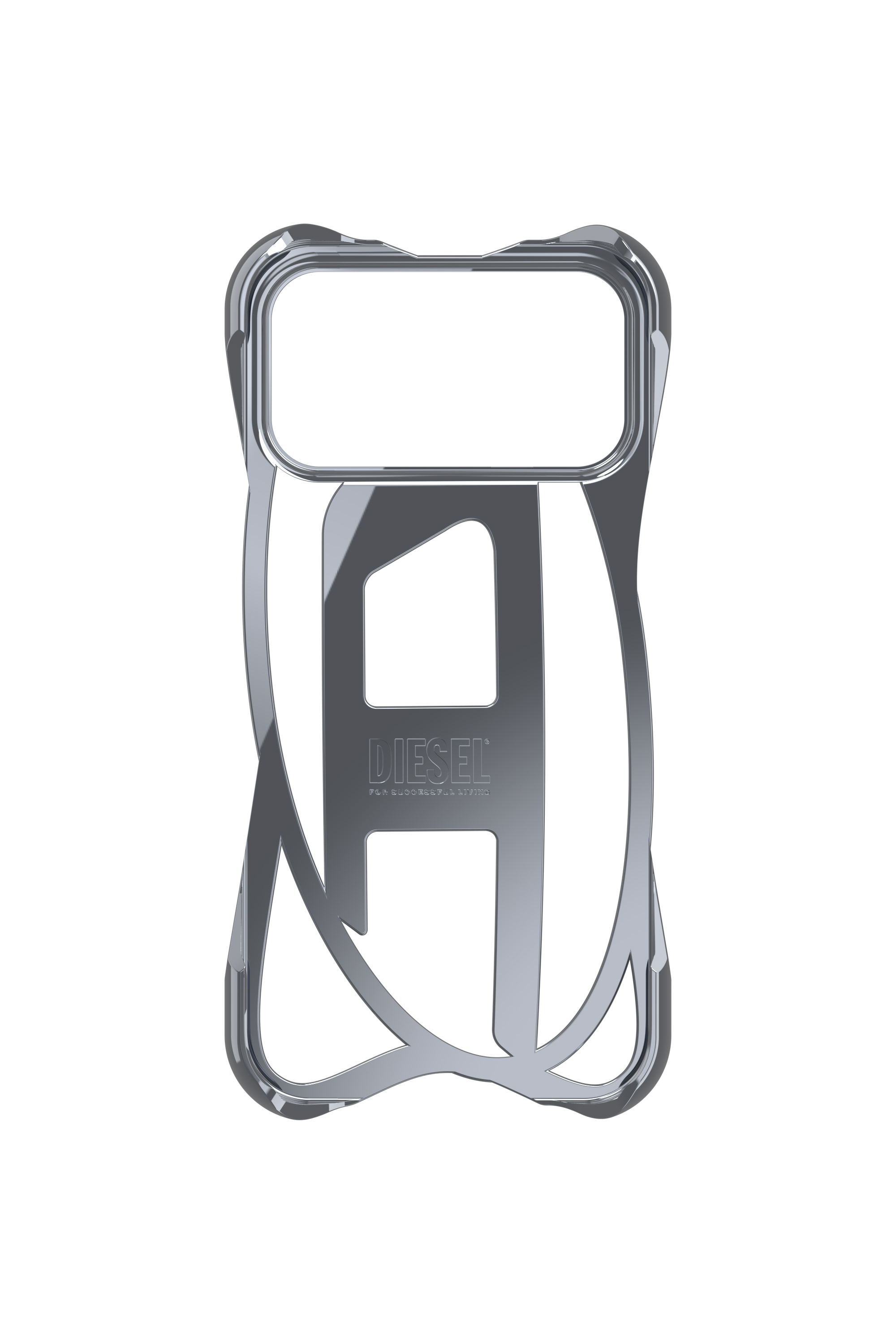 Diesel - 60446  D FRAME CASE, Unisex's Caged D glossy case for iPhone 17 Pro Max in Dark grey - 4