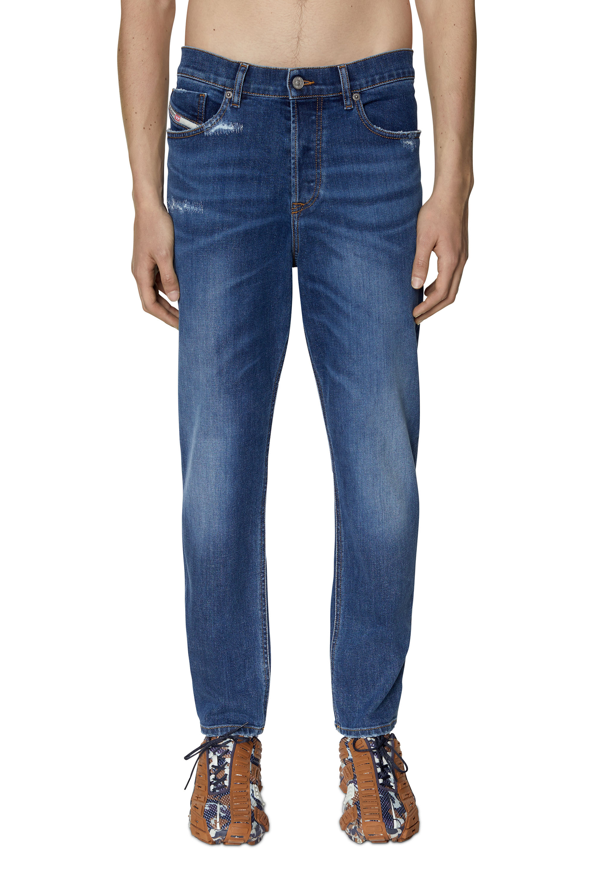 Diesel - 2005 D-FINING 09E07 Tapered Jeans, Mittelblau - Image 1
