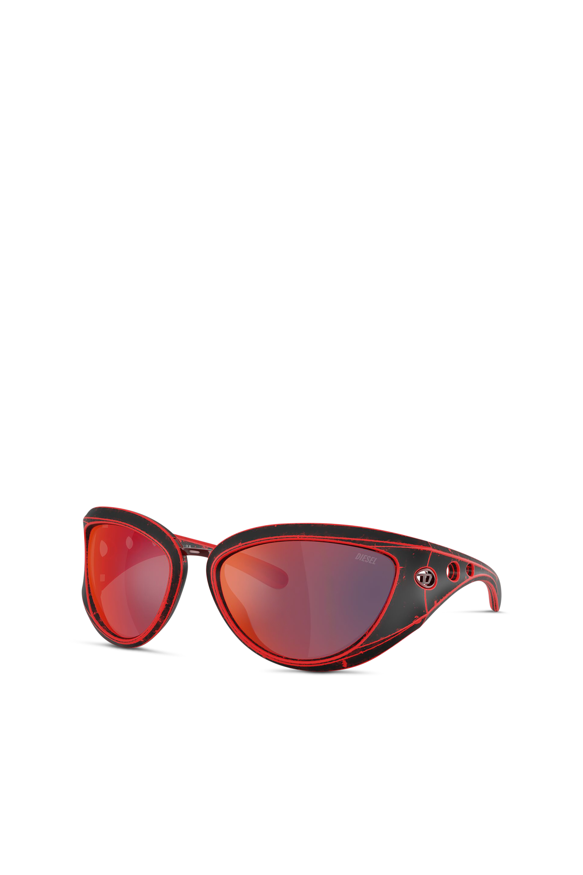 Diesel - 0DL3007U, Unisex Cateye-Sonnenbrillen in Rot - 5