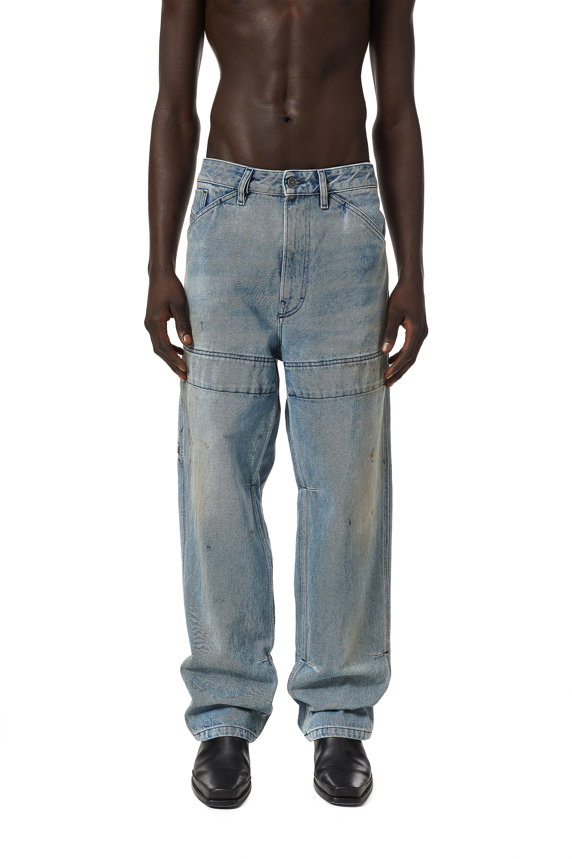 Diesel - D-Franky 0EHAS Straight Jeans, Hellblau - Image 5