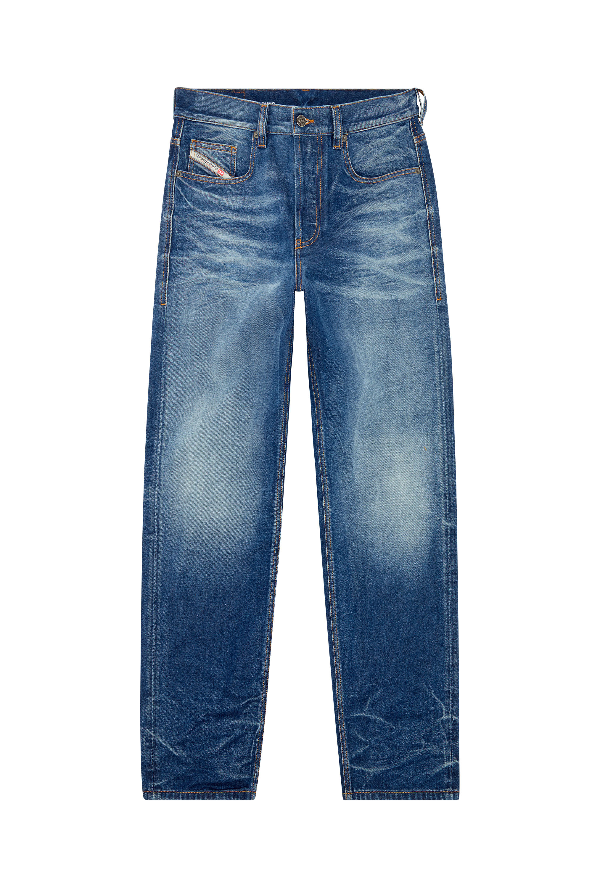 Diesel - Straight Jeans 2010 D-Macs 09I46, Mittelblau - Image 5