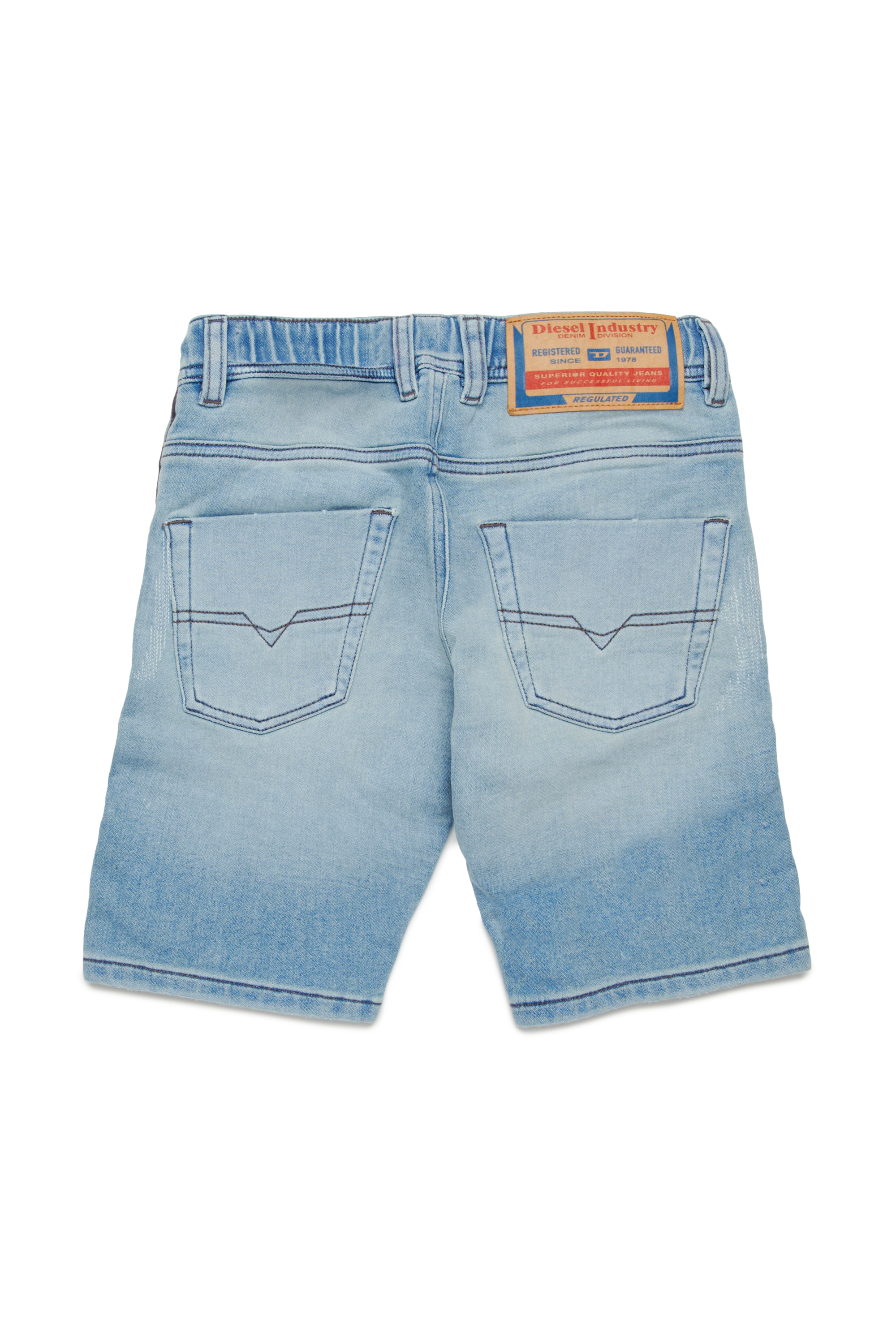 Diesel - KROOLEY-NE-J SH JJJ, Herren Stonewashed Krooley Shorts aus JoggJeans in Hellblau - 2