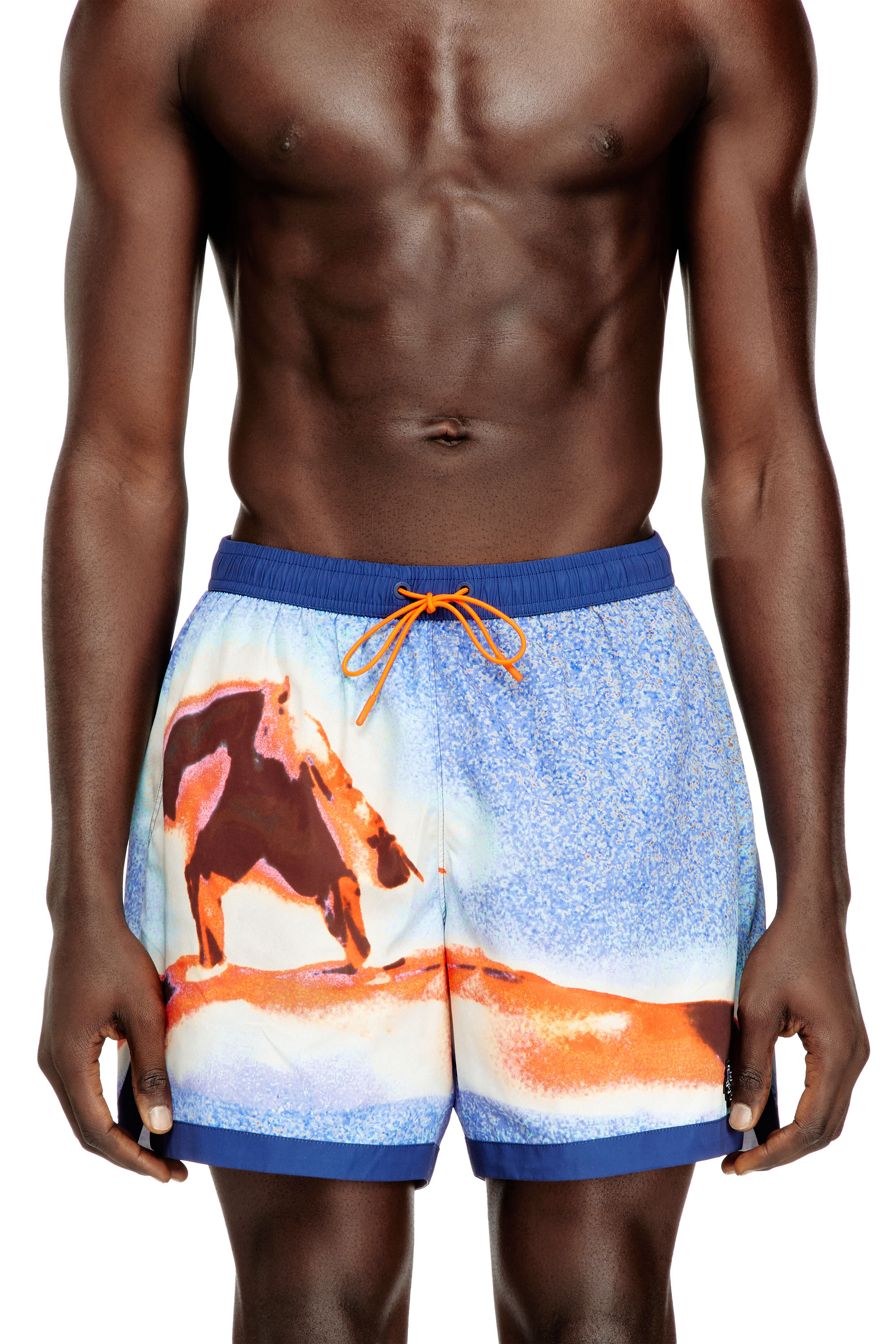 Diesel - SOCCER-41-D-POP-C, Herren Badeshorts mit durchgängigem Surfbretter-Print in null - 2