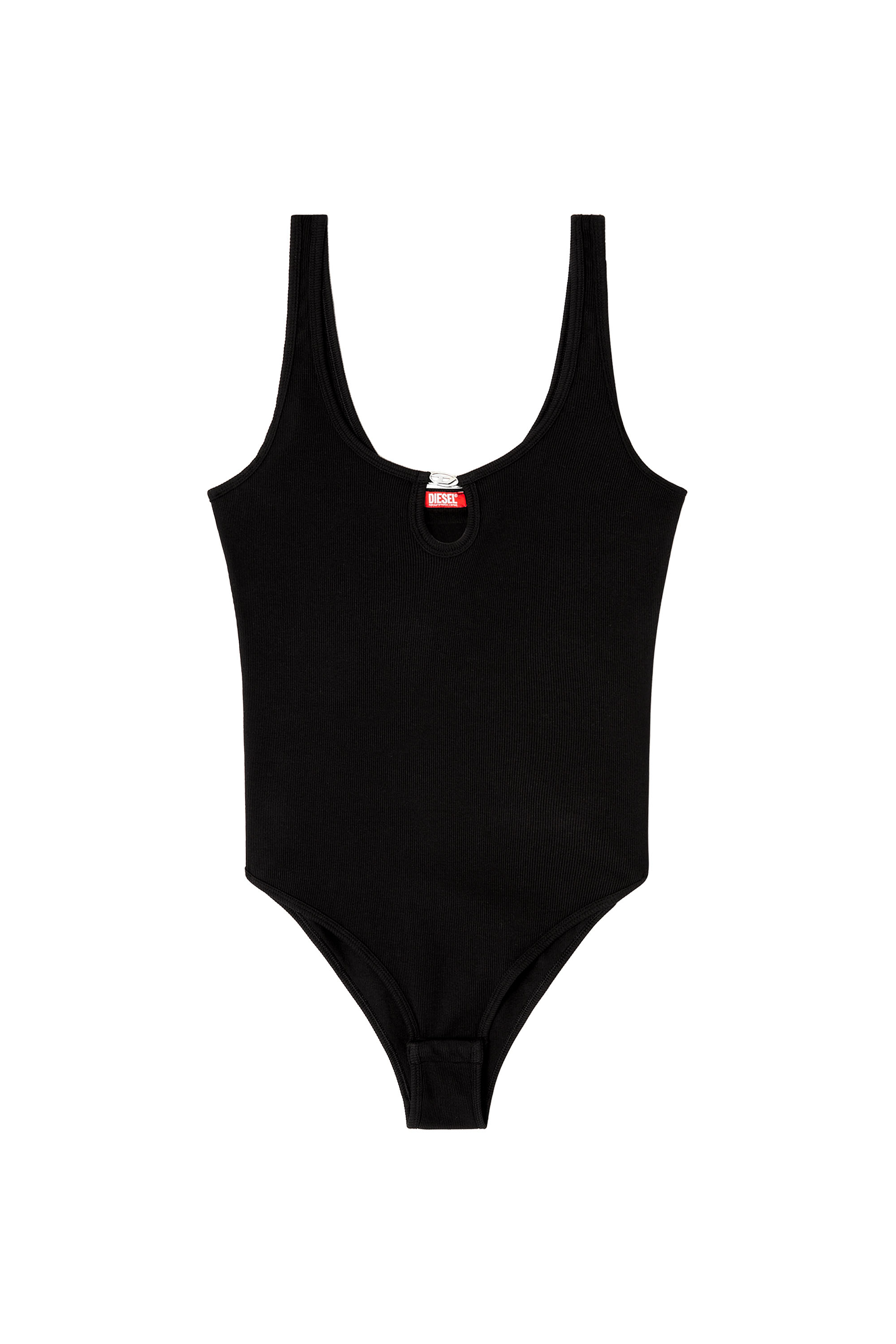 Diesel - MAURA-DNM, Damen Body aus marmoriert gewaschenem Stretch-Baumwollstoff in Schwarz - 2