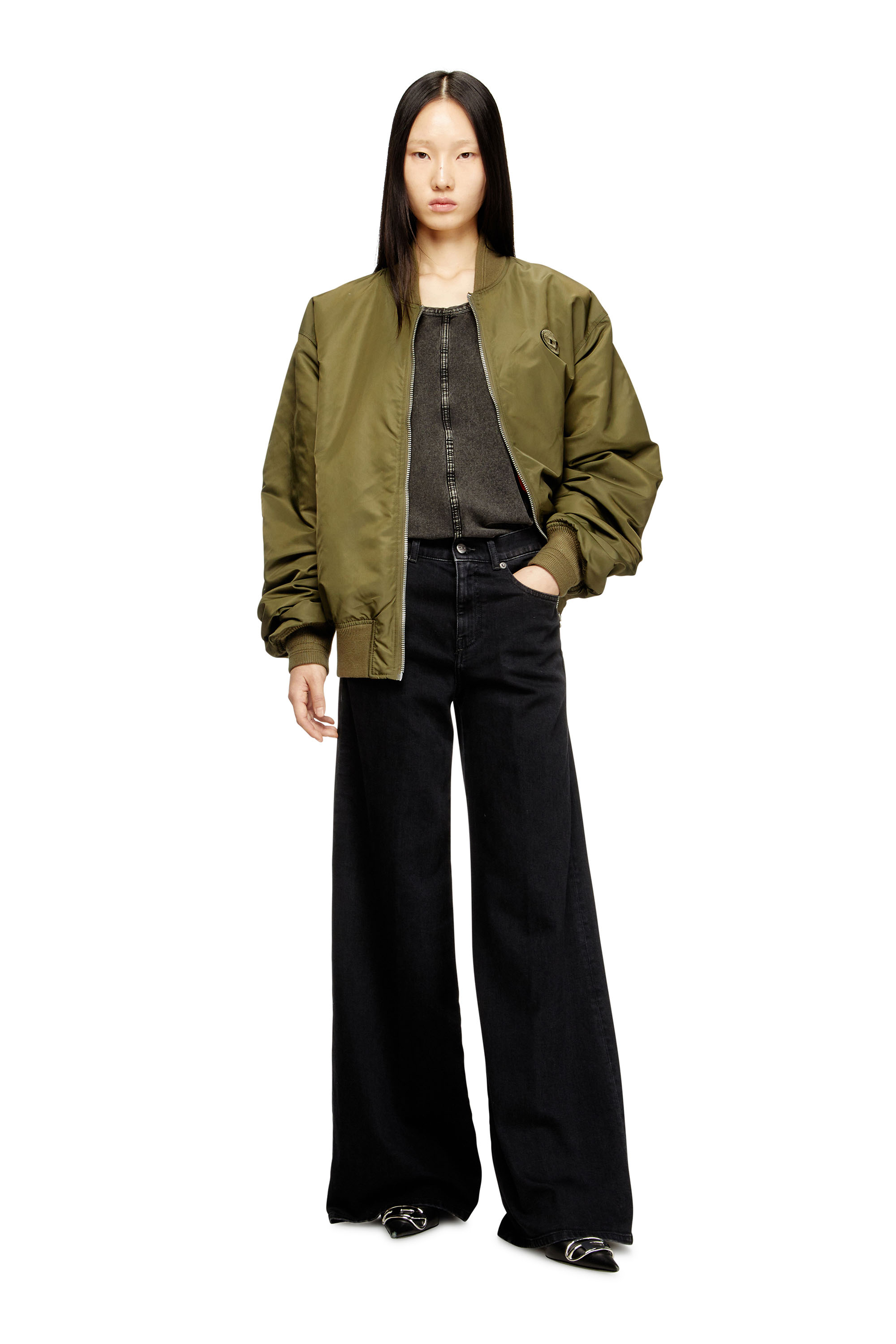 Diesel - Damen Flare Jeans 1978 D-Akemi 09N89, Schwarz/Dunkelgrau - 2