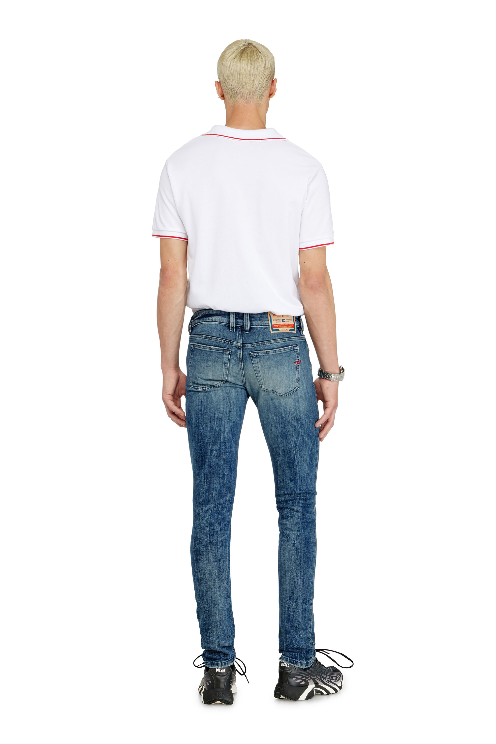 Diesel - Herren Skinny Jeans 1979 Sleenker 0KBBE, Mittelblau - 3
