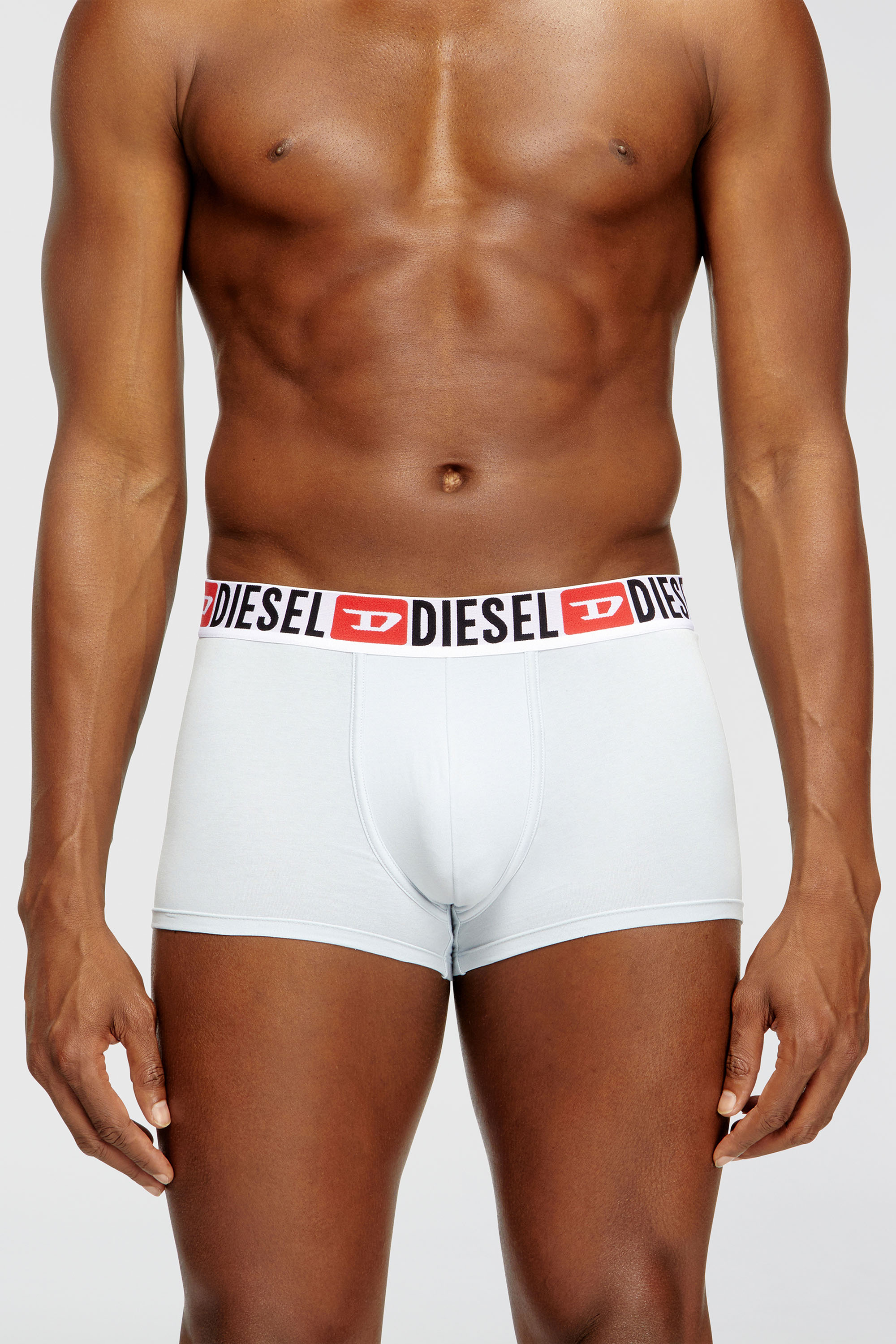 Diesel - UMBX-DAMIENTHREEPACK, Herren Retropants im Dreierpack mit umlaufendem Logo am Bund in Hellblau - 2