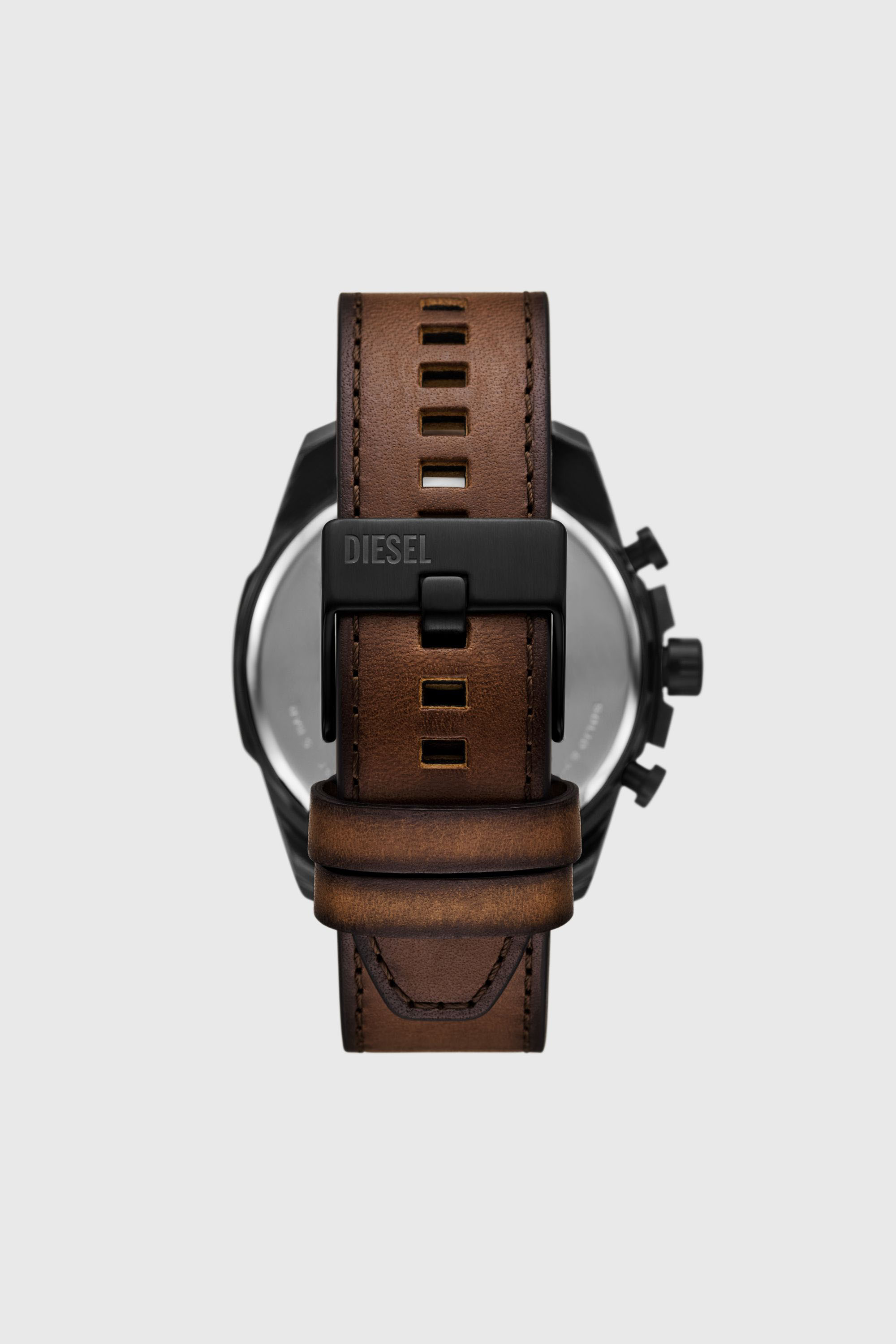 Diesel - DZ4692 WATCH, Herren Mega Chief Slim Armbanduhr aus braunem Leder in Braun - 2