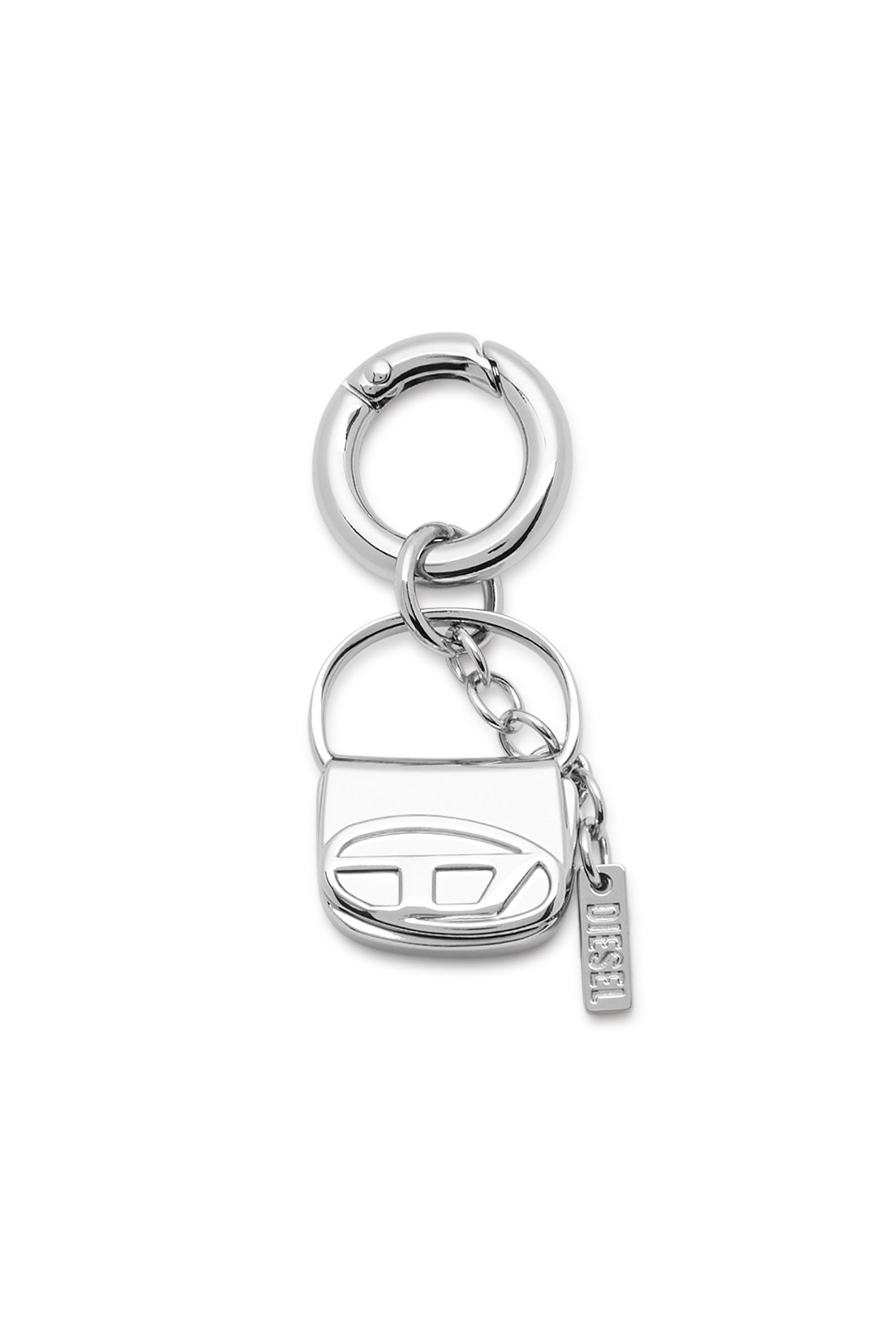 Diesel - CHARM-1DR, Damen Metallanh&auml;nger mit Mini-1DR-Anh&auml;nger in Silber - 1
