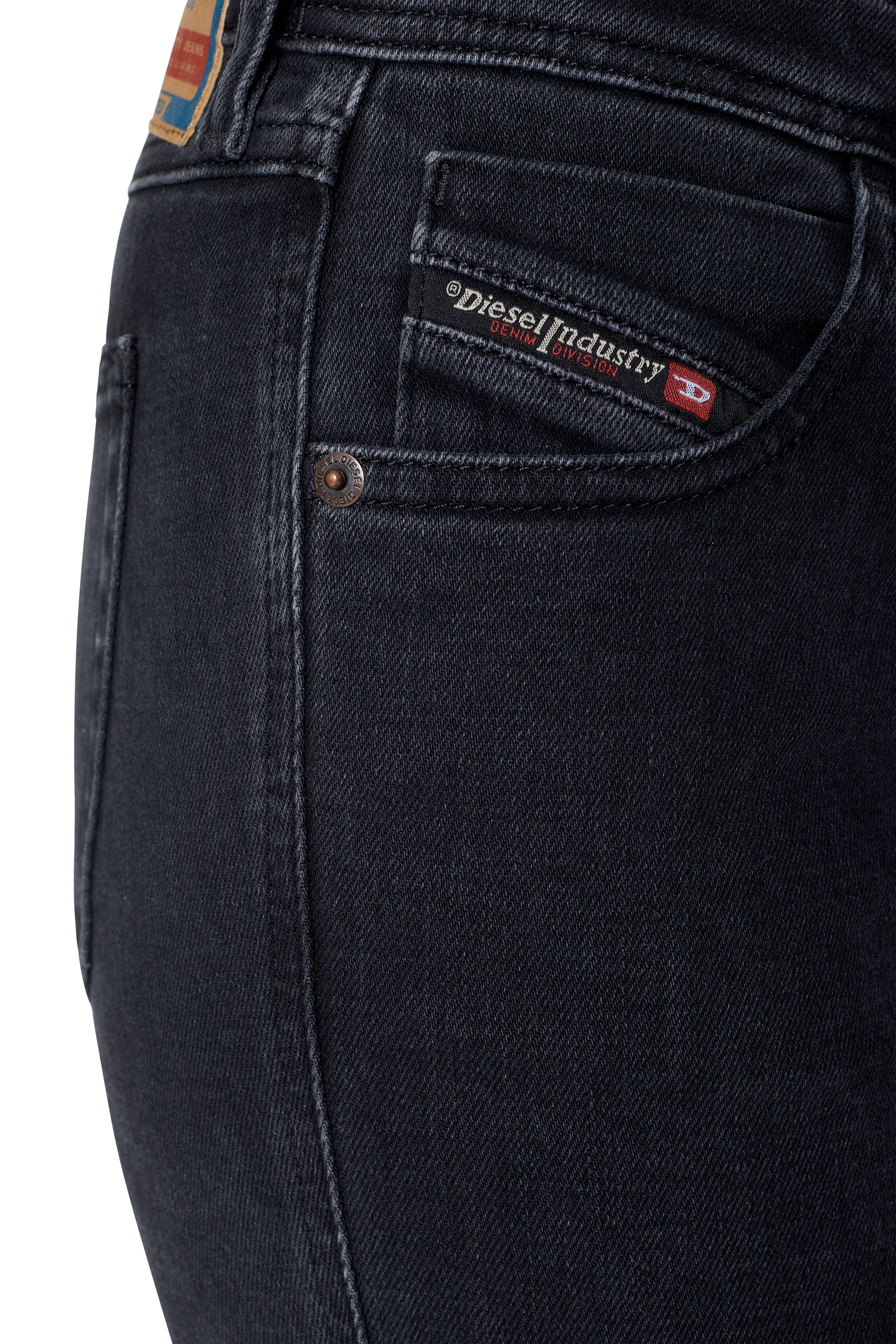 Diesel - Skinny Jeans 2015 Babhila Z870G, Schwarz/Dunkelgrau - Image 3