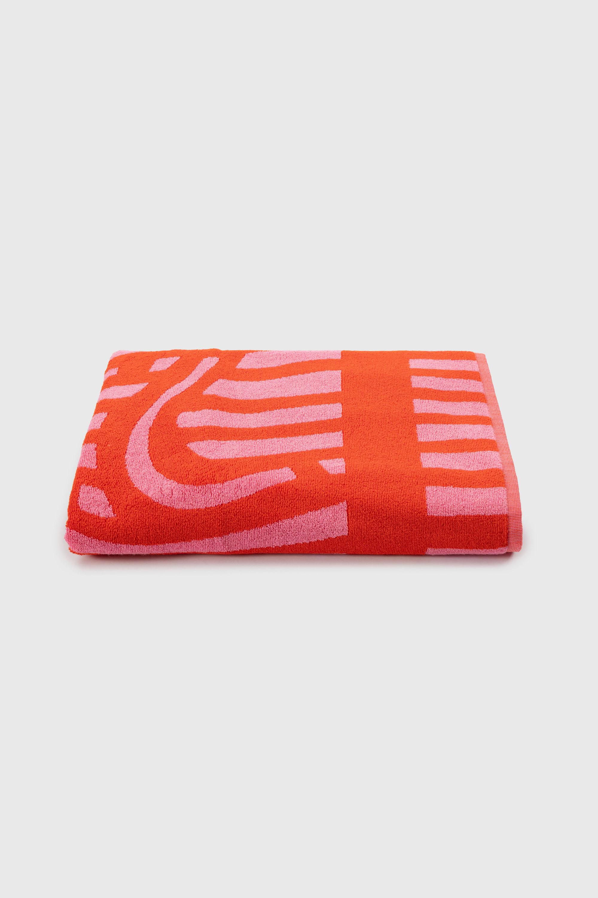 Diesel - 1018163  STRIPES PINK/RED TOWEL, Unisex Frotteehandtuch 100x180 cm in Rot - 5
