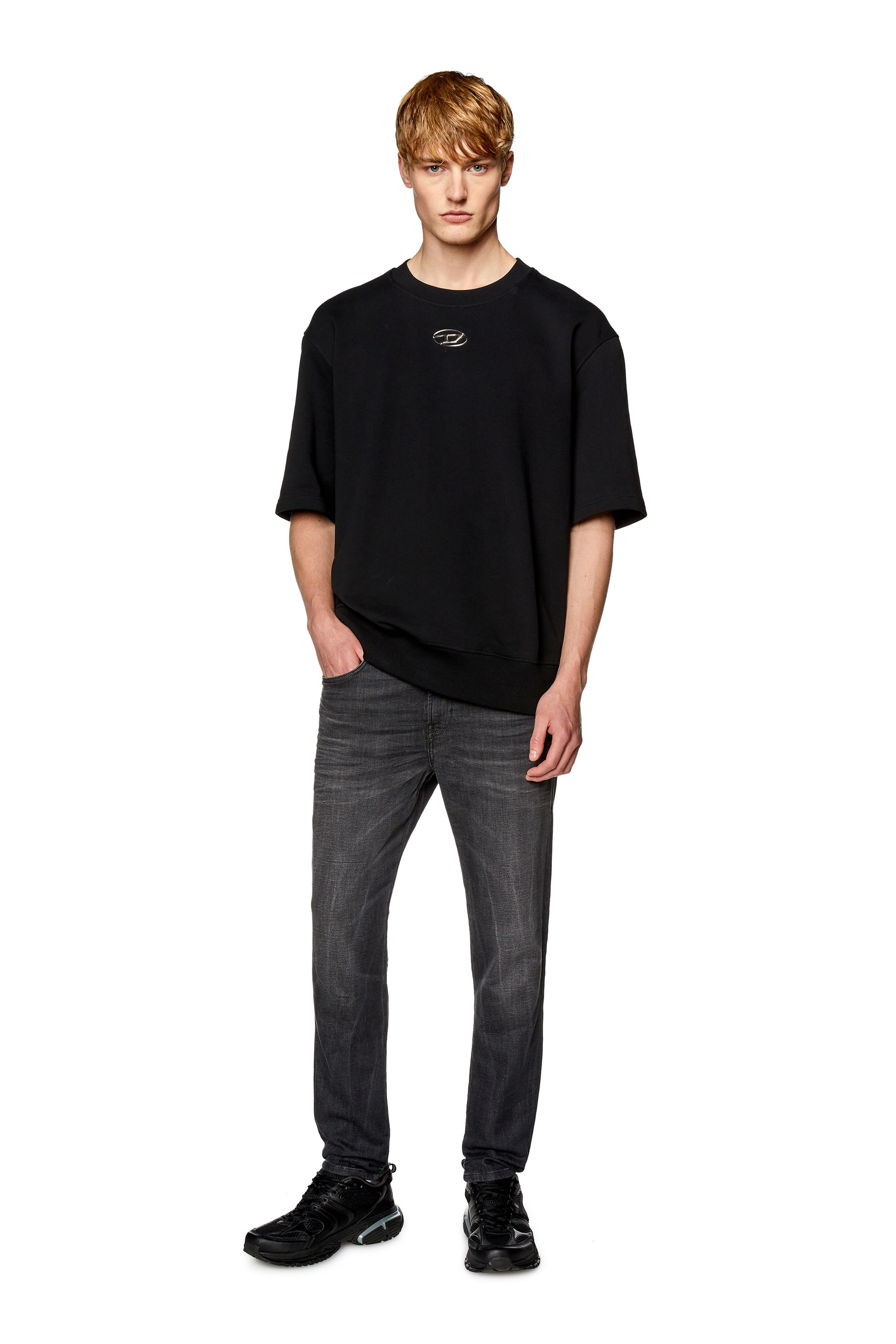 Diesel - Slim E-Spender JoggJeans® 068FS, Schwarz/Dunkelgrau - Image 4