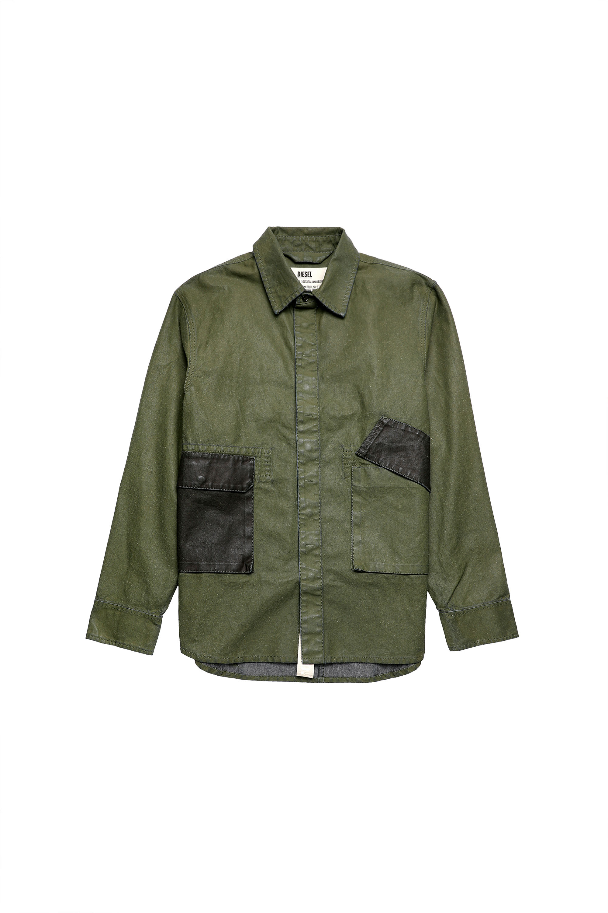 D-CORU-SP, Armeegrün - Denimhemden