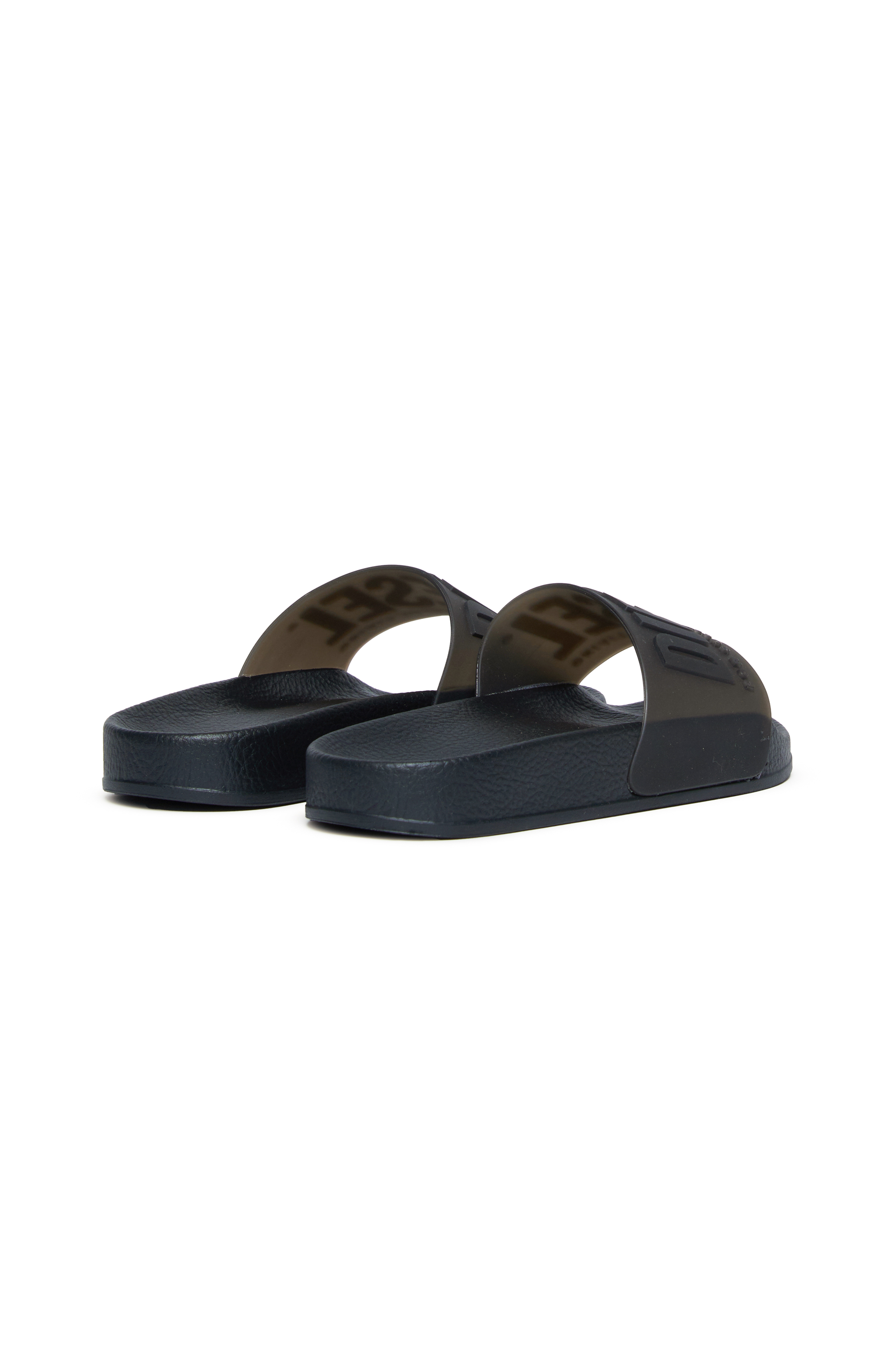 Diesel - SA-MAYEMI CC, Unisex Pool-Slides aus semitransparentem Gummi in Schwarz - 3