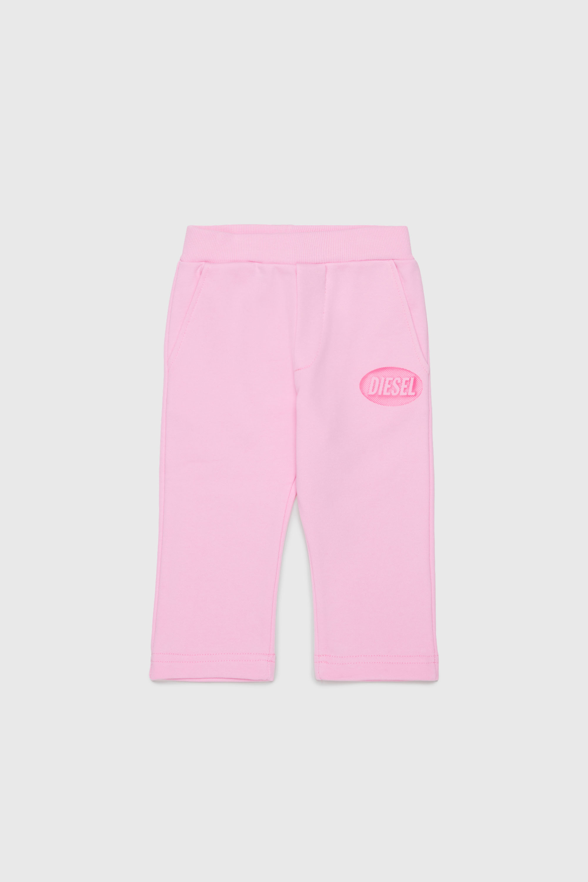 Diesel - PDSELB, Unisex Sweatpants aus Baumwolle mit Logo-Print in Rosa - 1
