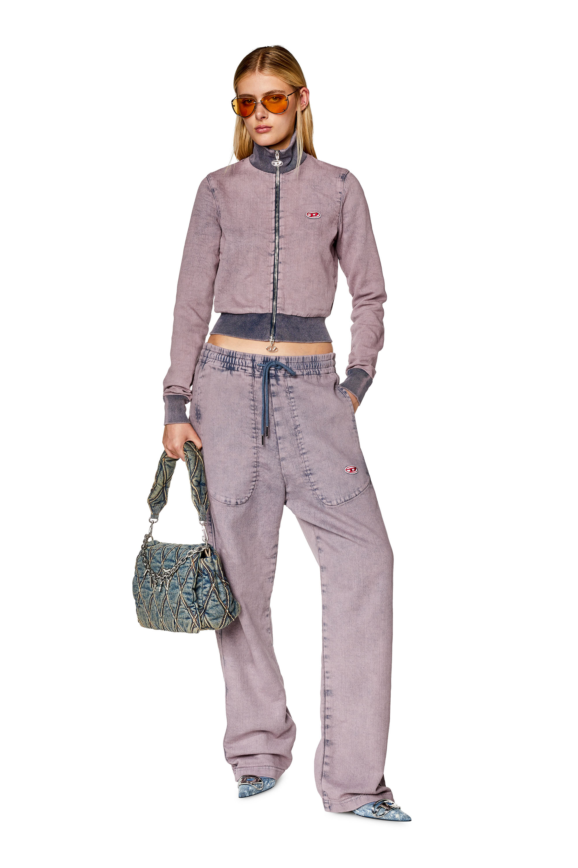 Diesel - Straight D-Martians Track Denim 09H04, Lila - Image 4