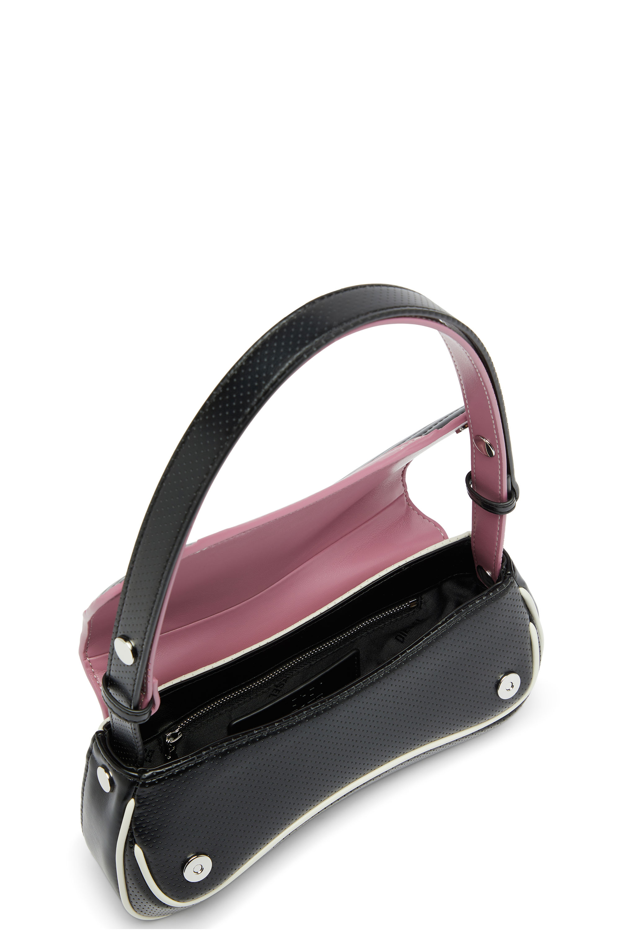 Diesel - PLAY CLUTCH, Damen Play - Clutch mit Colour-Block-Design in Schwarz/Rosa - 3