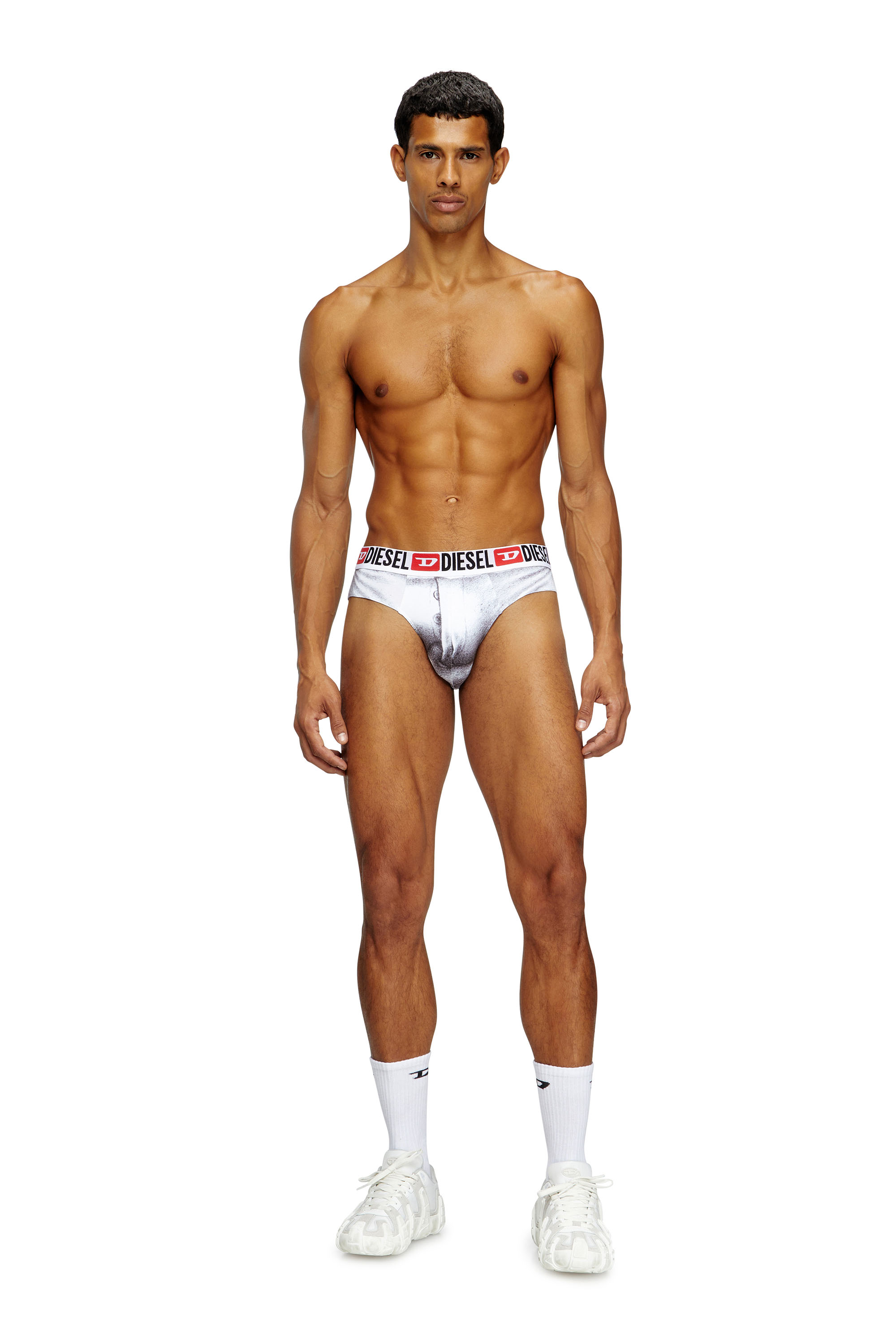Diesel - PR-ANDRE, Herren Slips mit Grafik-Print in Weiß - 1