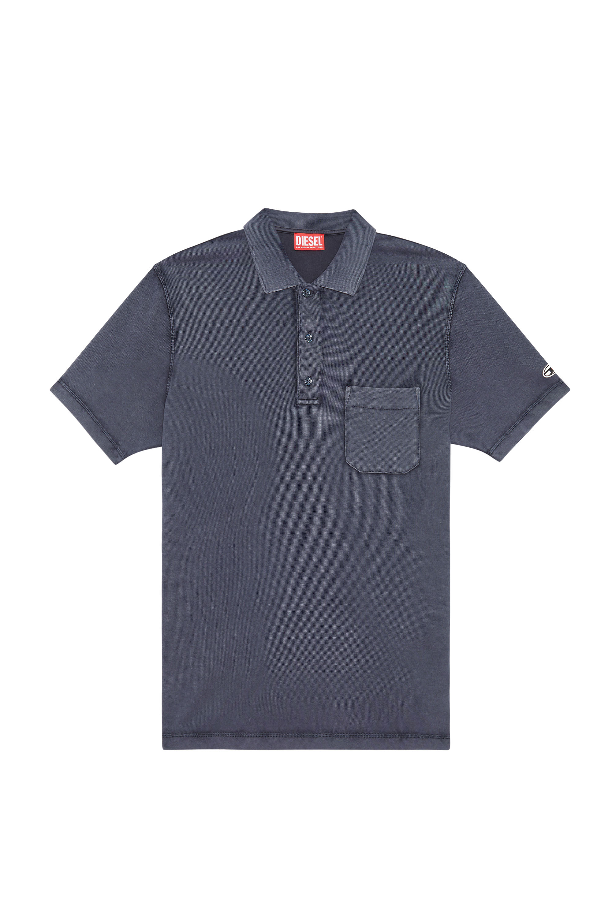 Diesel - T-POLO-WORKY-DOV-PE, Dunkelblau - Image 1