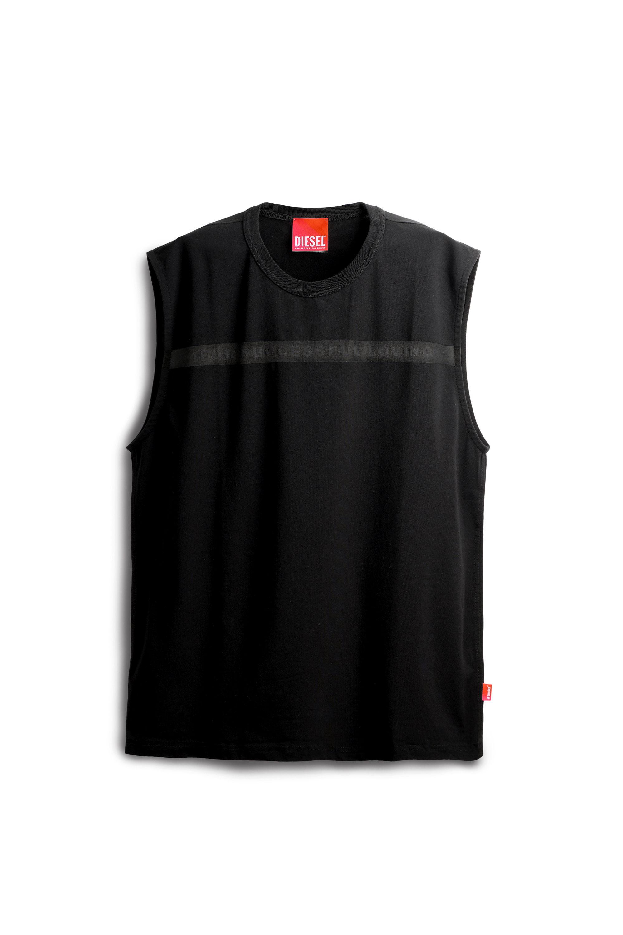 Diesel - PR-T-NORM-BISC-MATI-R, Unisex Tanktop mit For Successful Loving Logo in Schwarz - 2