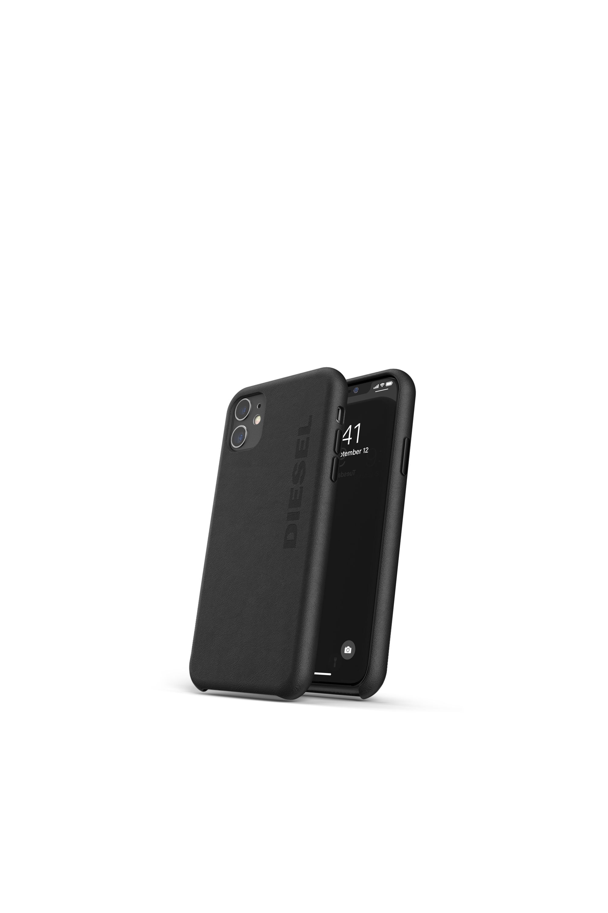 Diesel - 42001 STANDARD CASE, Unisex Leder Handycase  für iPhone 11 in Schwarz - 3