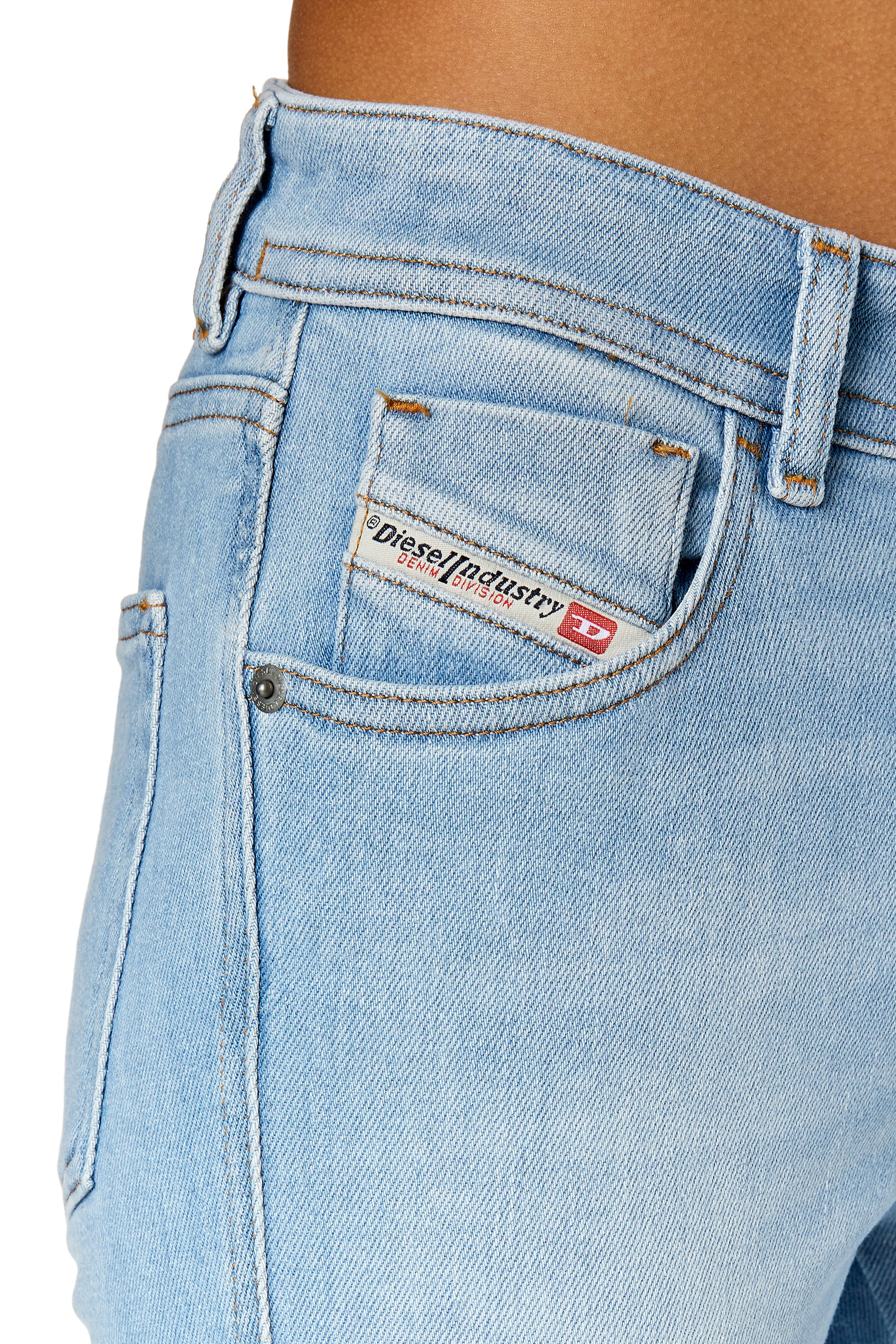Diesel - Super skinny Jeans 2017 Slandy 09E76, Hellblau - Image 3